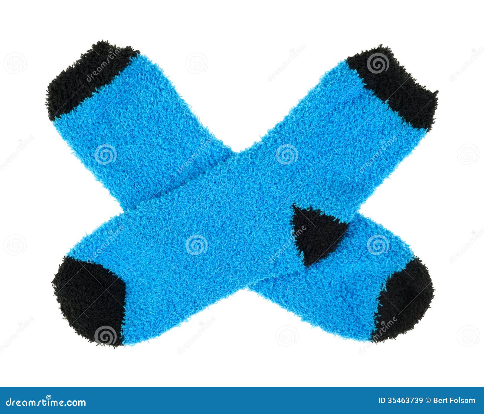 Fleece Blue and Black Socks Stock Image Image of background, clothing
