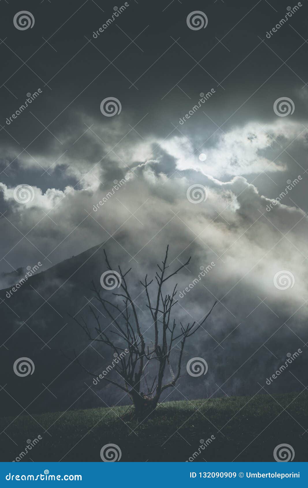 Fleeting Moment Moody Weather in Mountain Stock Image Image of mood