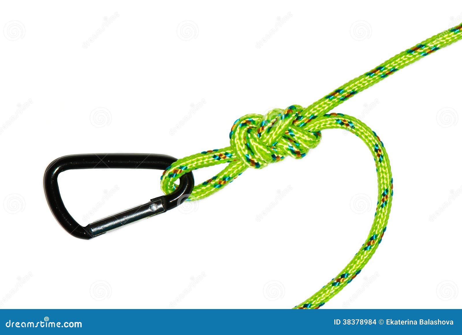 The Flemish Knot And Carabiner Stock Images Image 38378984