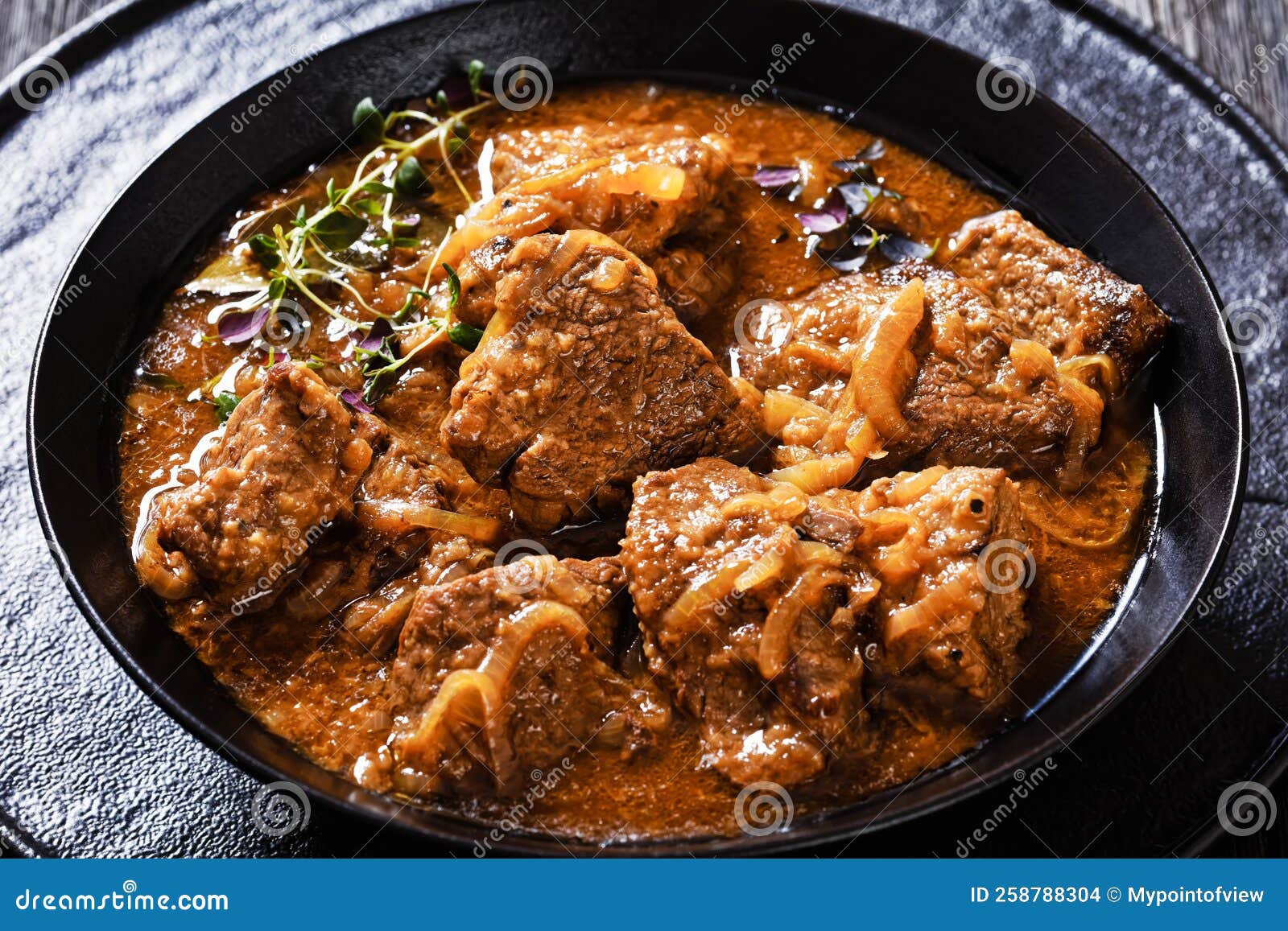 Flemish Stew, Carbonnade, Meet Stew In Bowl Stock Photo | CartoonDealer ...