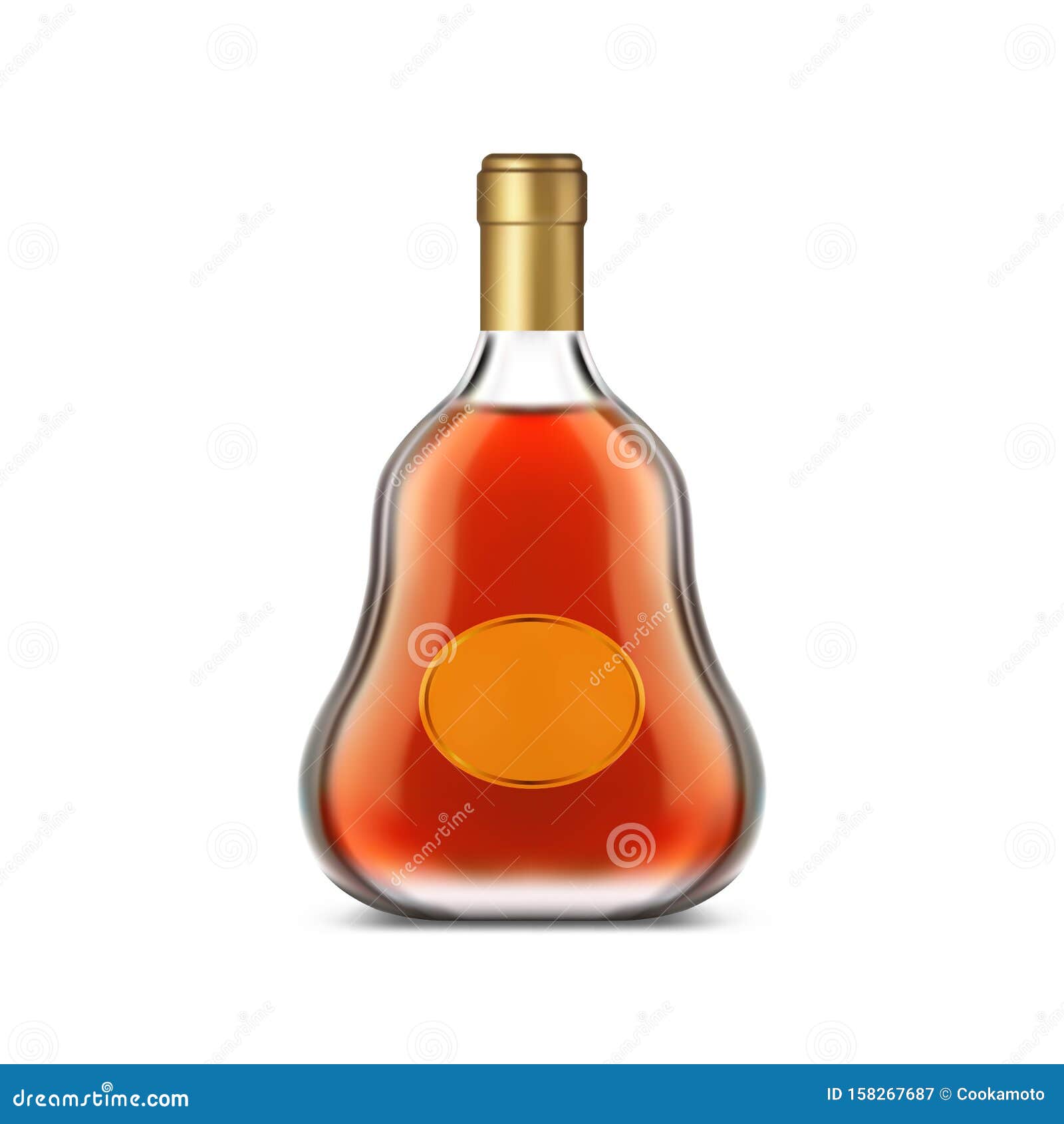 Vijftig Buitenboordmotor Motel Fles Van Cognac Met Helder Etiket of Donkere Brandy Vector Illustratie -  Illustration of kroeg, drank: 158267687