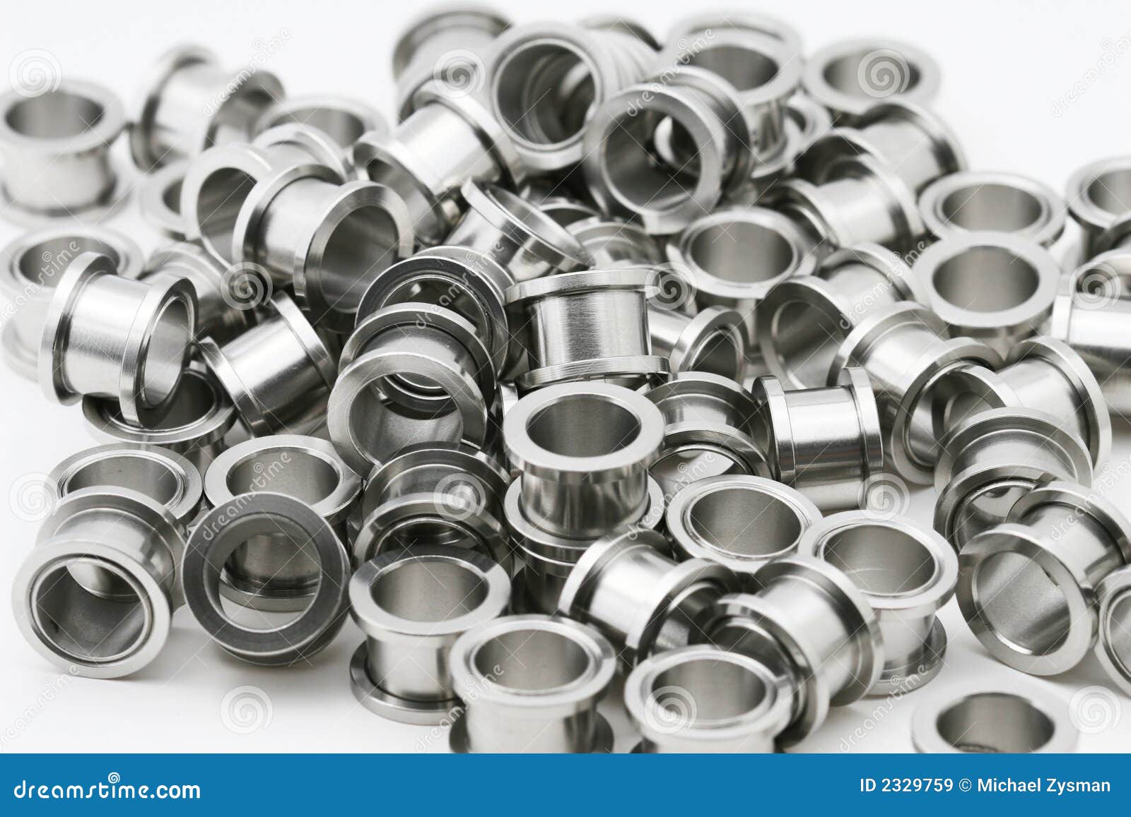 Flesh Tunnel Body Jewelry stock image. Image of white 2329759