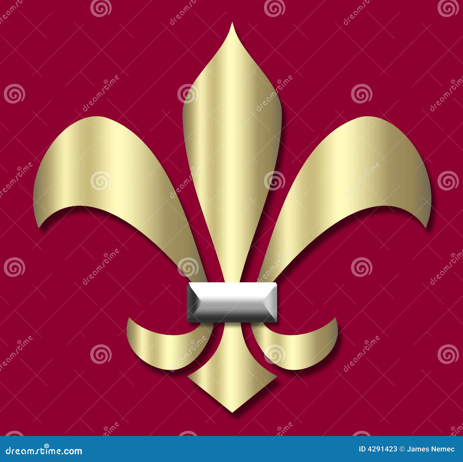 Fleur de lis stock illustration. Illustration of design 4291423