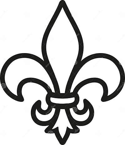 Fleur De Lis - Lilly Flower Stock Vector - Illustration of isolated ...