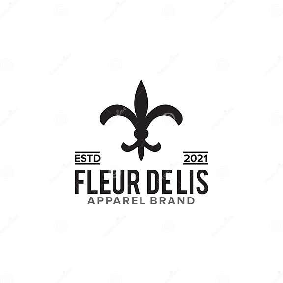 Fleur De Lis Logo Design for Apparel Business Stock Vector ...