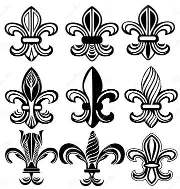 Fleur De Lis New Orleans Symbol Stock Vector - Illustration of design ...