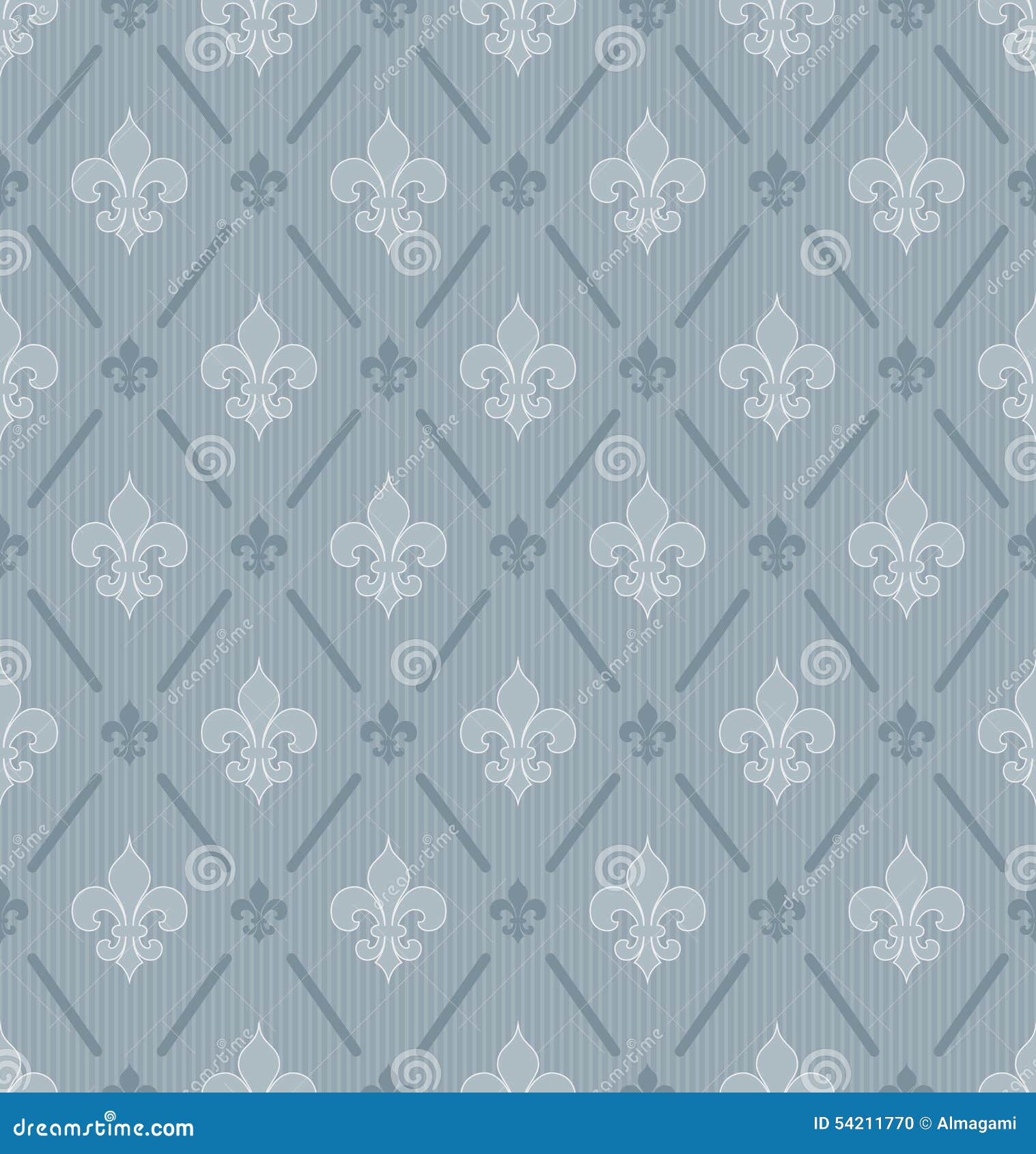 Fleur-de-lis Seamless Wallpaper. Stock Vector - Illustration of