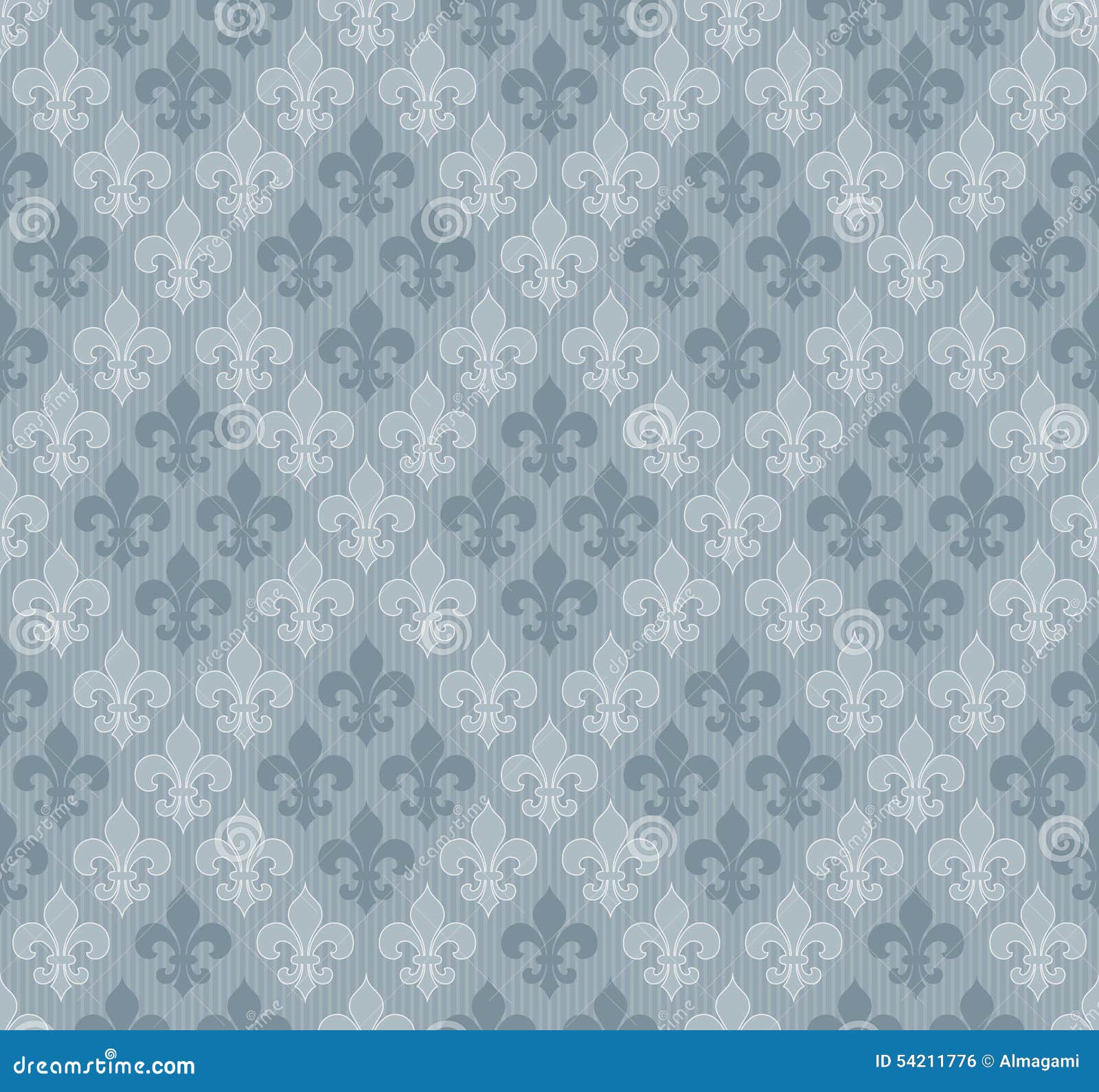 Fleur-de-lis Seamless Wallpaper. Stock Vector - Illustration of lily