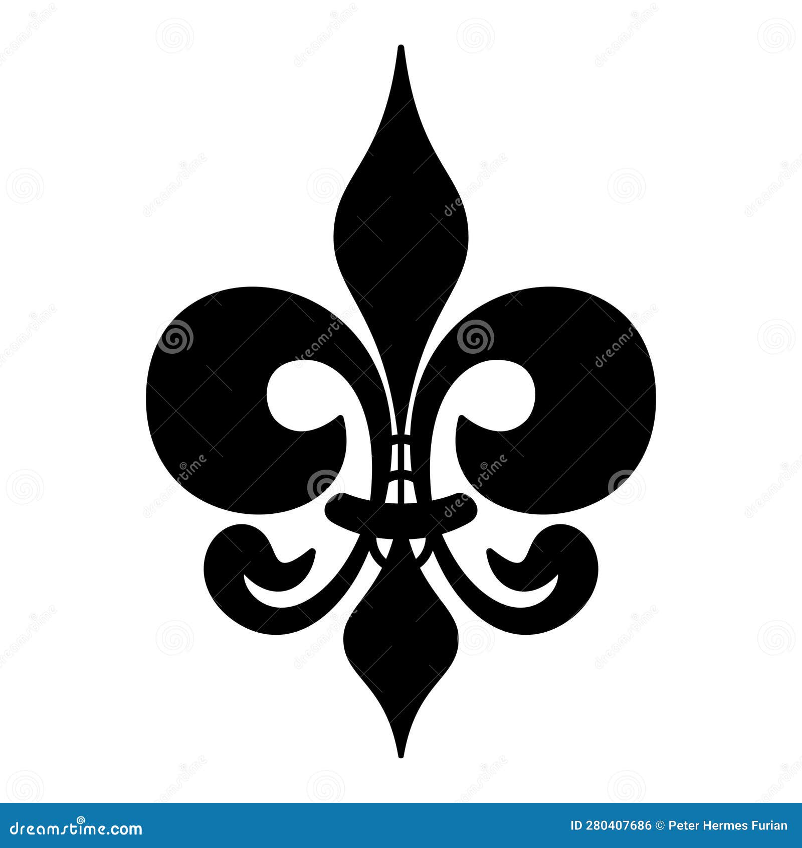 Fleurdelis, or Fleurdelys a Symbol of a Lily, Used since Centuries