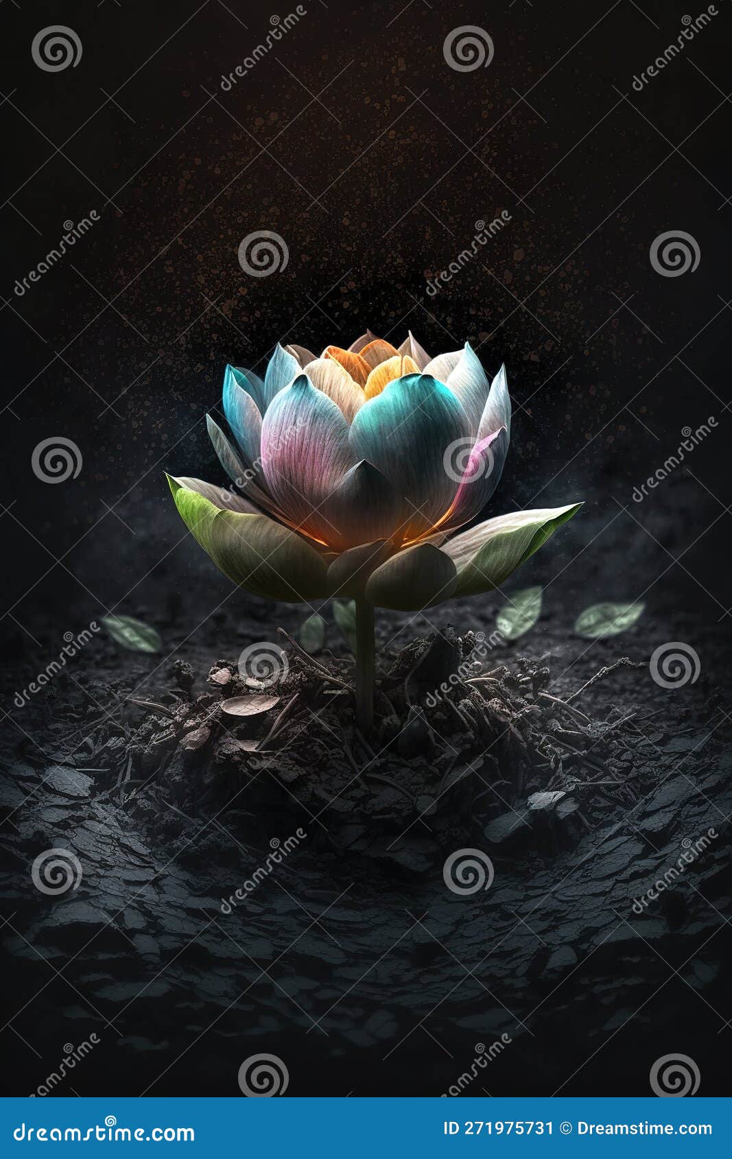 Fleur de lotus fleur de lotus symbole de bien-être asiatique' Tablier