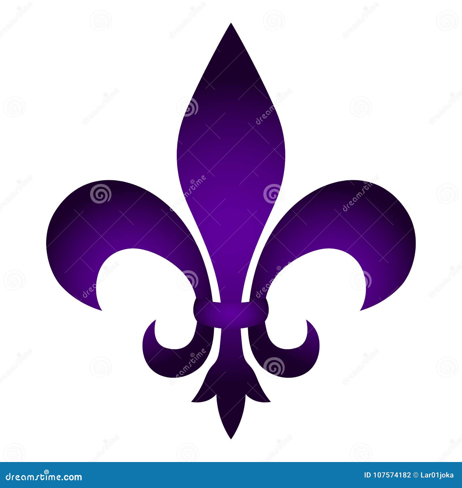 Fleur de lys stock vector. Illustration of ornate, floral - 107574182