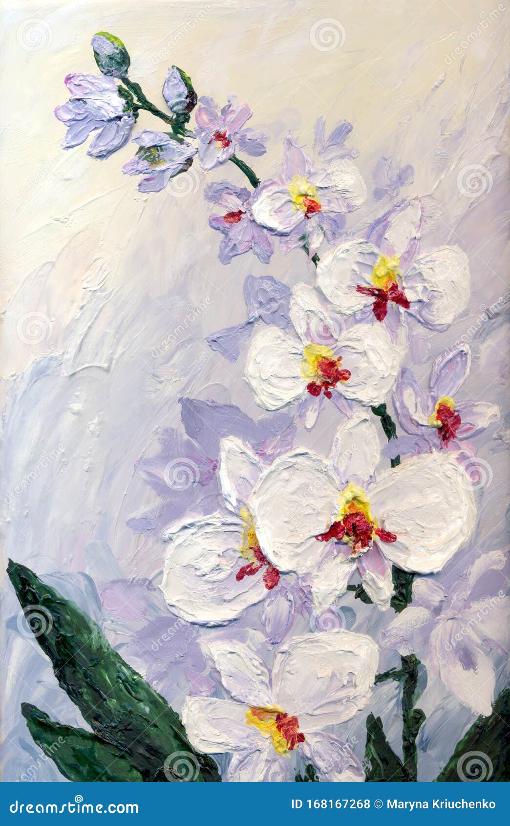 Peinture Acrylique Orchidée