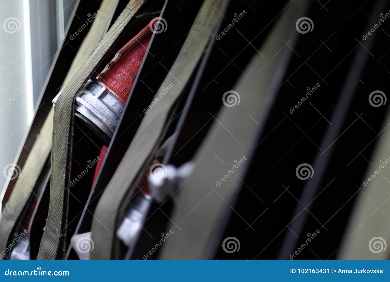 Flexible Fire Hose in a Folded State Stock Image Image of outdoors