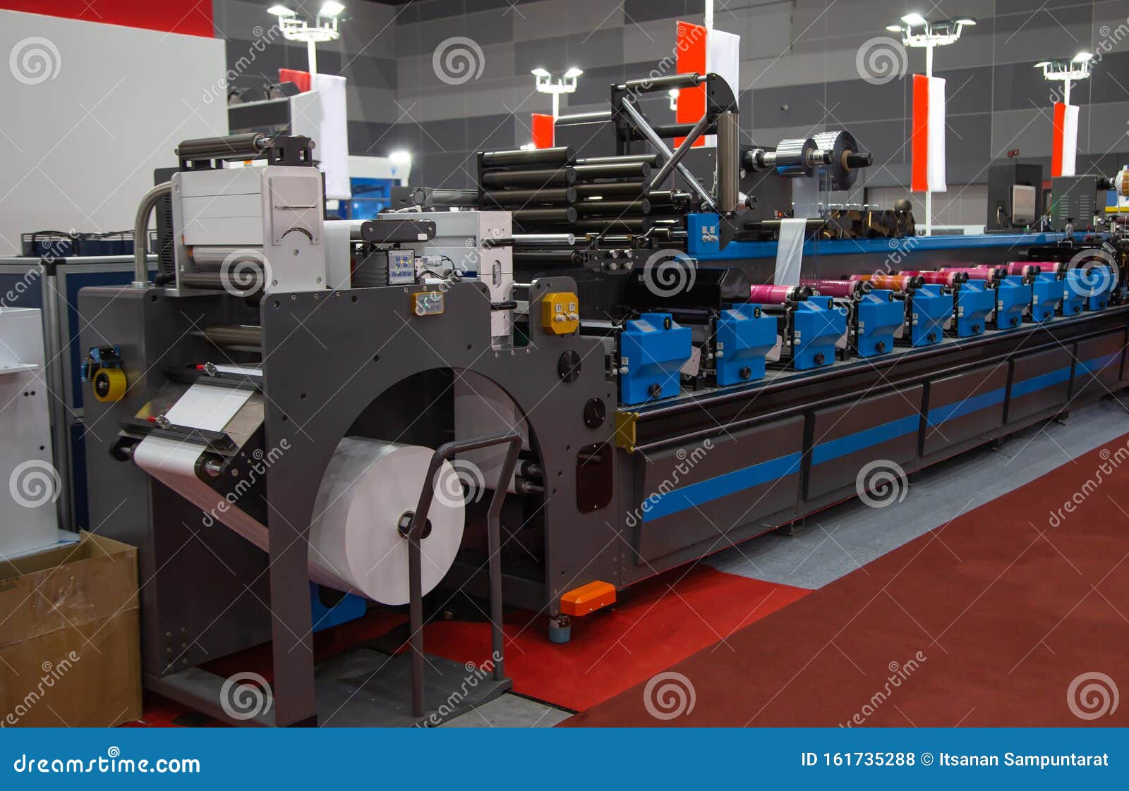 Flexographic Printing Press. Rotary / Flexo Press Machine. Inline