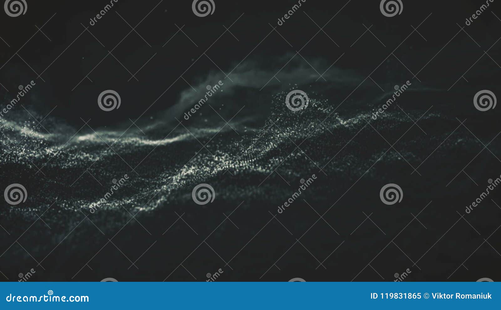 Abstract Background with Moving and Flicker Particles. on Beatiful