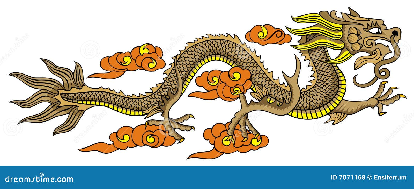 Fliegender Chinesischer Drache Vektor Abbildung Illustration Von Drache Fliegender