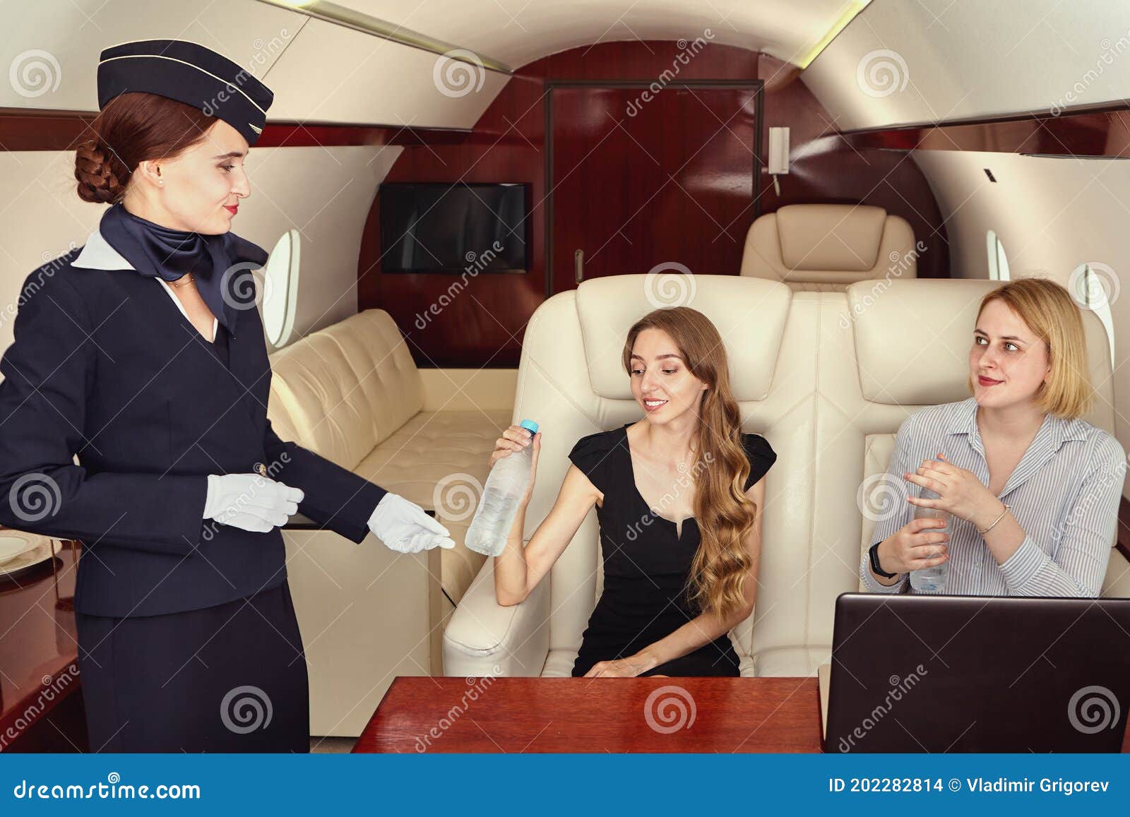 Airline Crew In The First Class