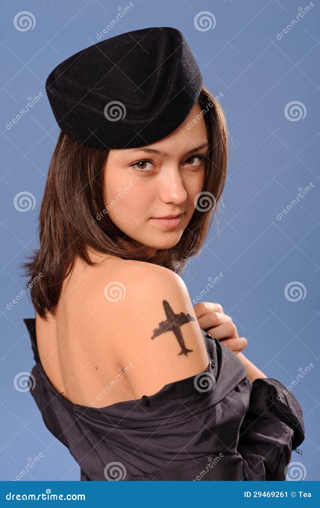 Flight Attendant with Tattoo Stock Image - Image of human, person: 29469261 Flight Attendant with Tattoo Stock Image - Image of human, person: 29469261
