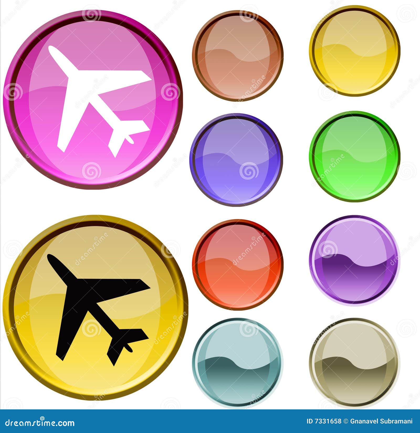 Flight luggage labels template