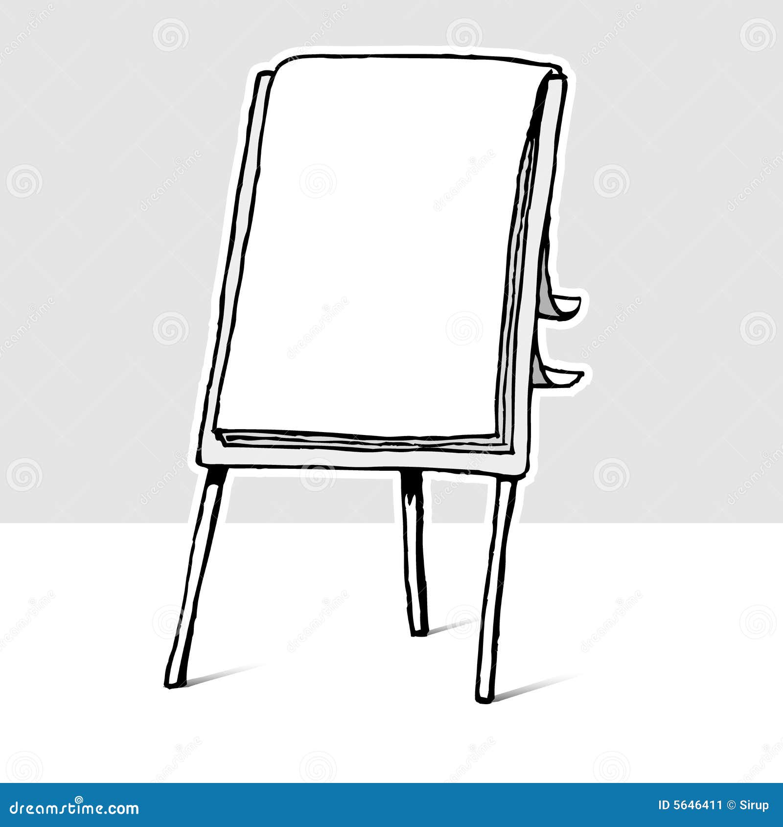 Flip Chart Paper and Board stock illustration. Illustration of information  - 40155717