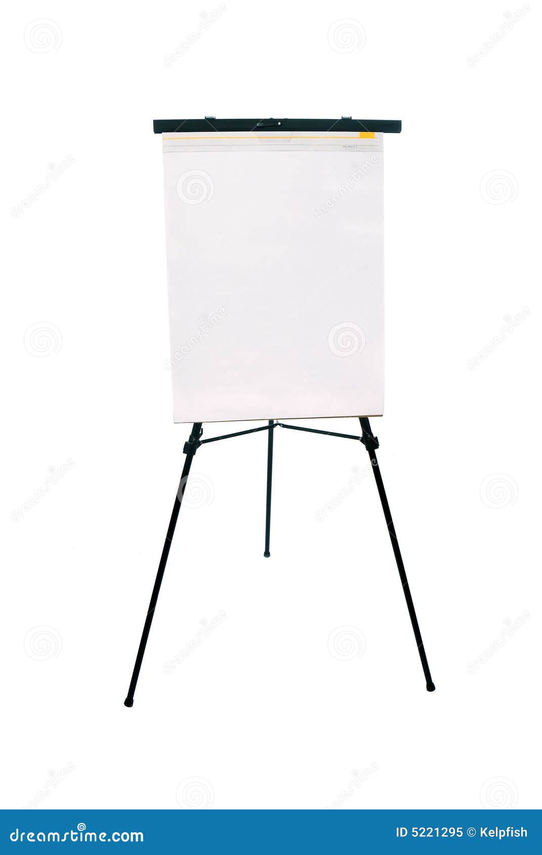 Flip chart pad and easel stock image. Image of business - 5221295