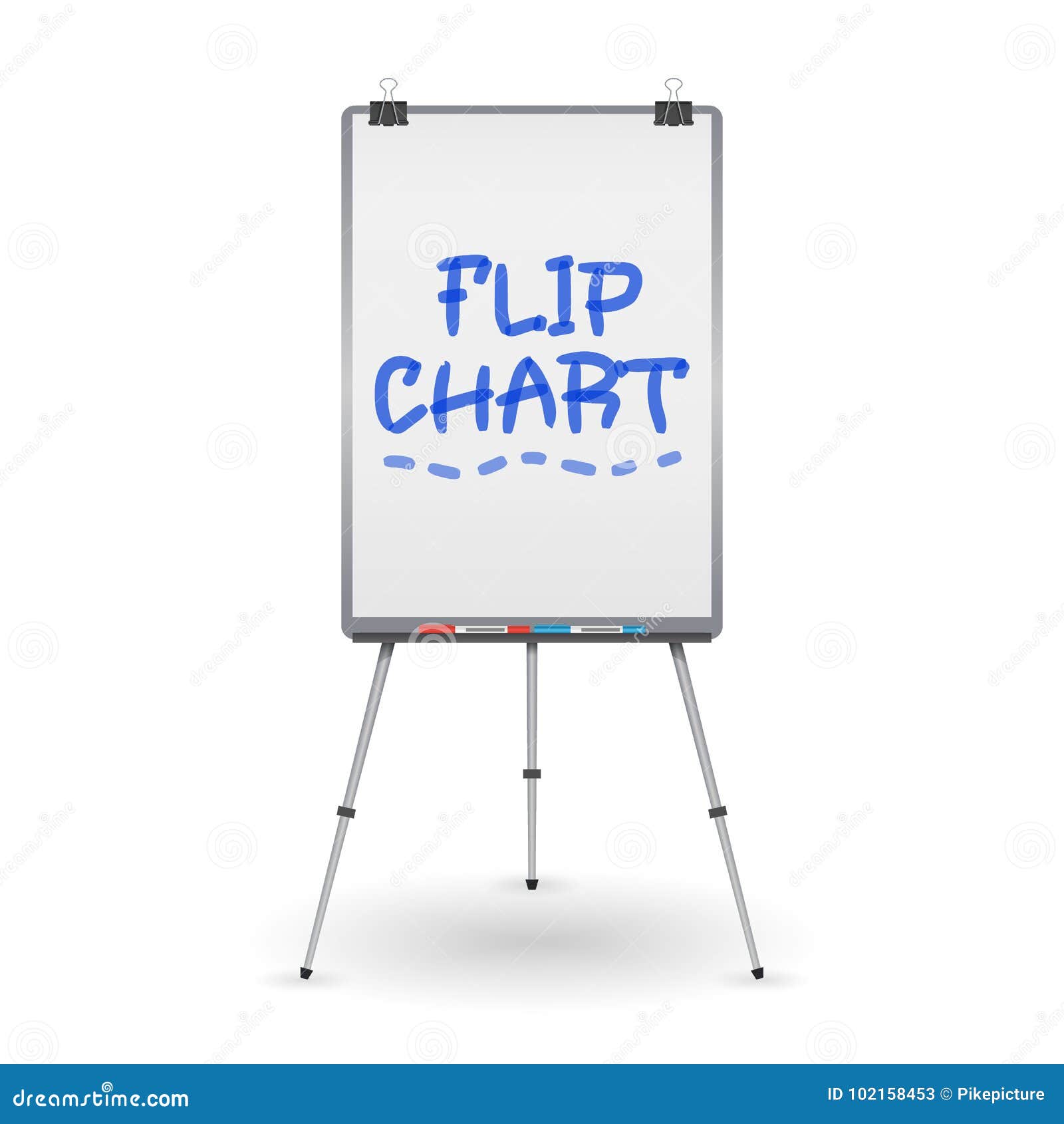 Flip Chart Seminar Concept Vector. Man Showing Presentation. Flat