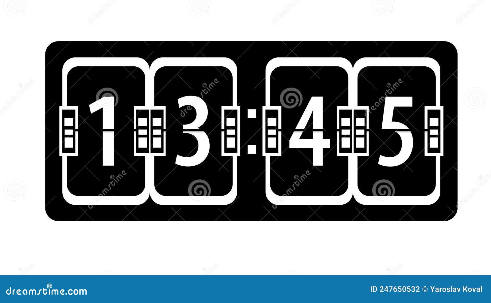 flip digits clock. turning over time indicator. inrerior simple style detailed logo   . countdown device