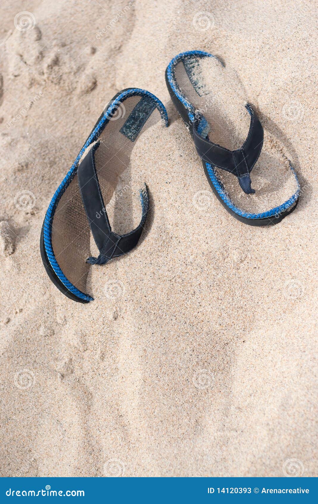 Flip Flop Beach Sandals stock image. Image of peaceful - 14120393
