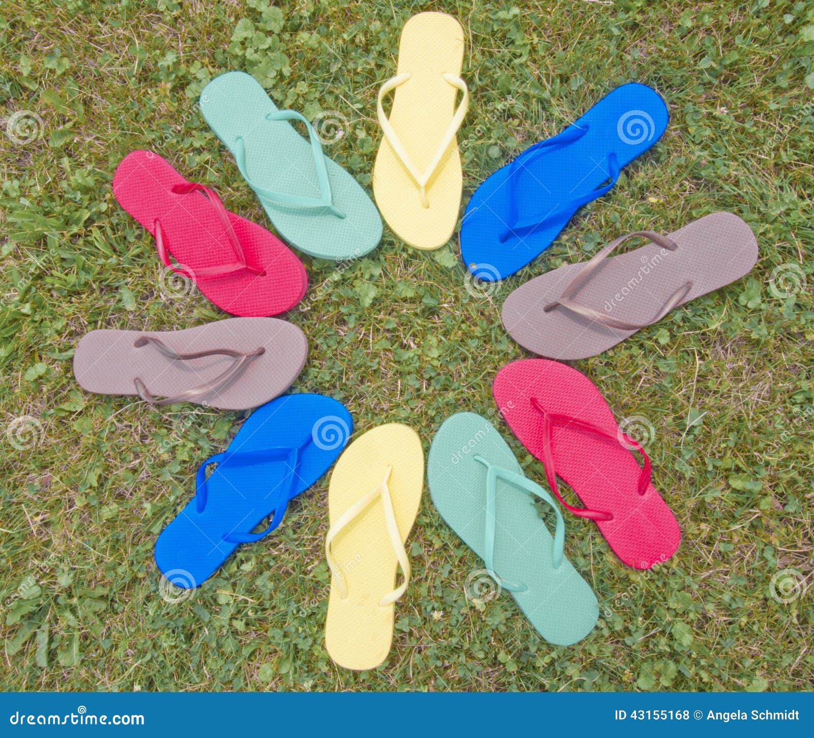 Flip-Flop Multi Color stock photo. Image of flop, sandal - 43155168