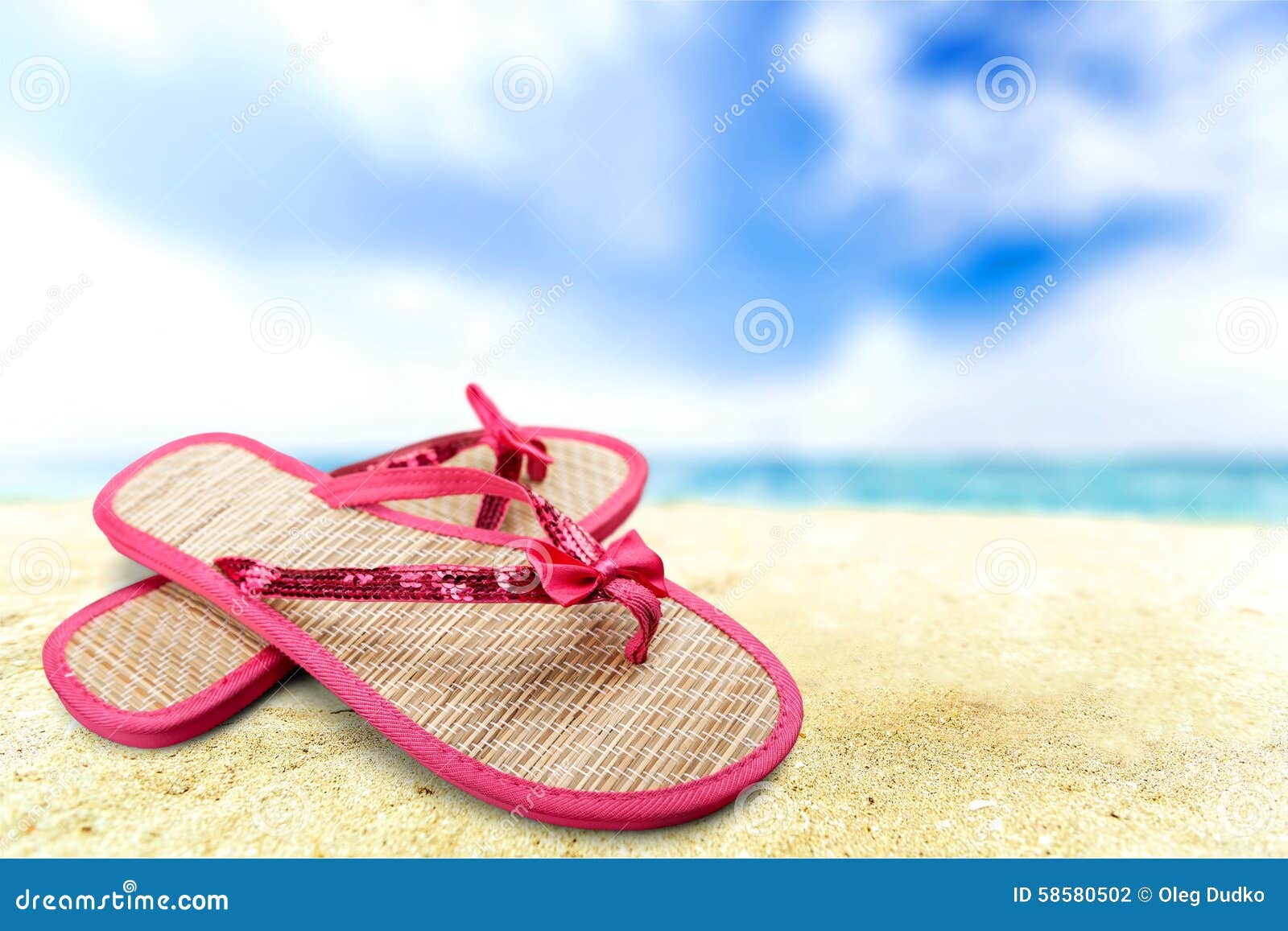 Flip-flop stock photo. Image of white, pair, shoe, flipflop - 58580502