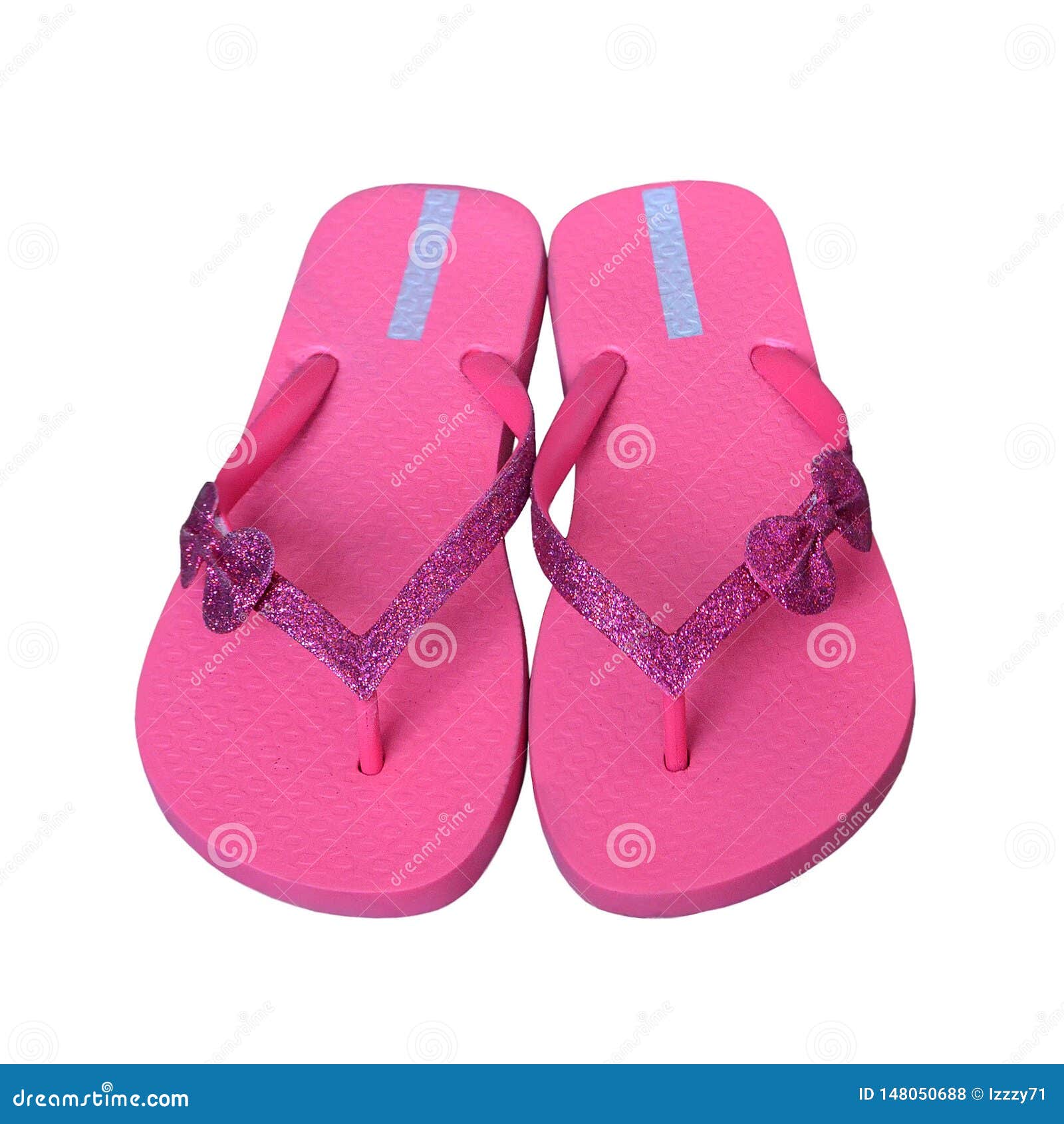 Flip Flops Isolated on White Stock Photo - Image of isolated, colorful