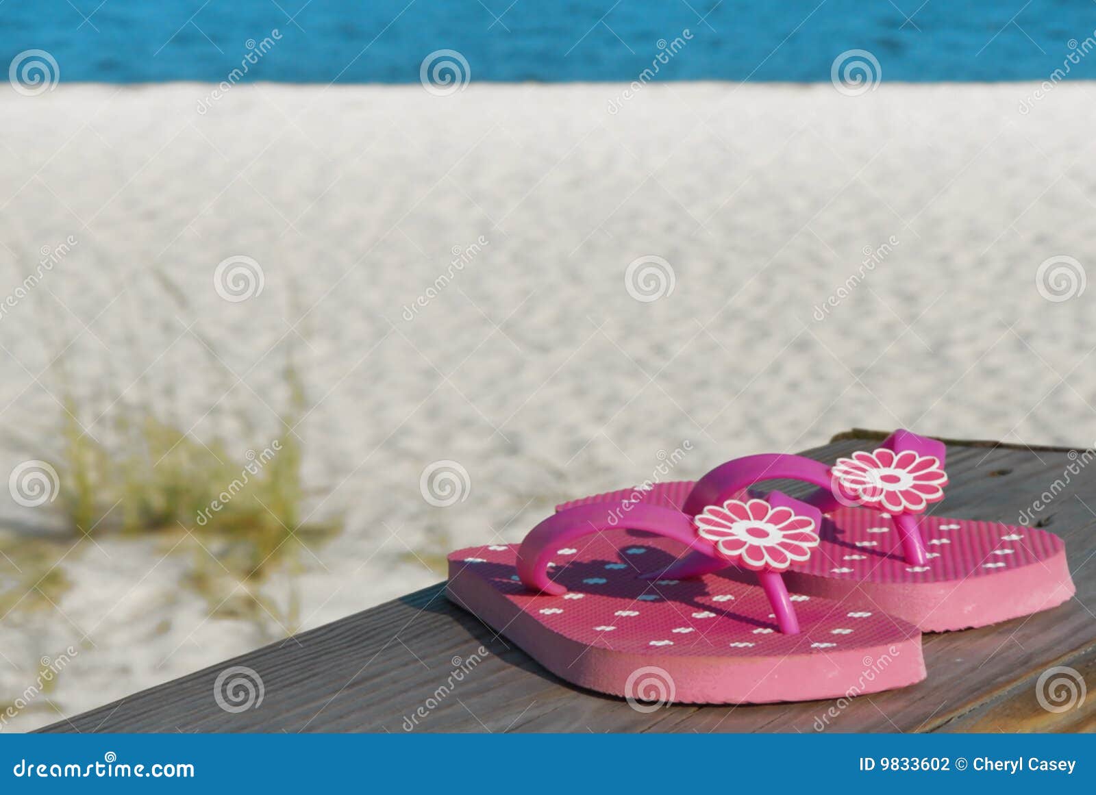 Flip flops left behind stock photo. Image of overlook - 9833602
