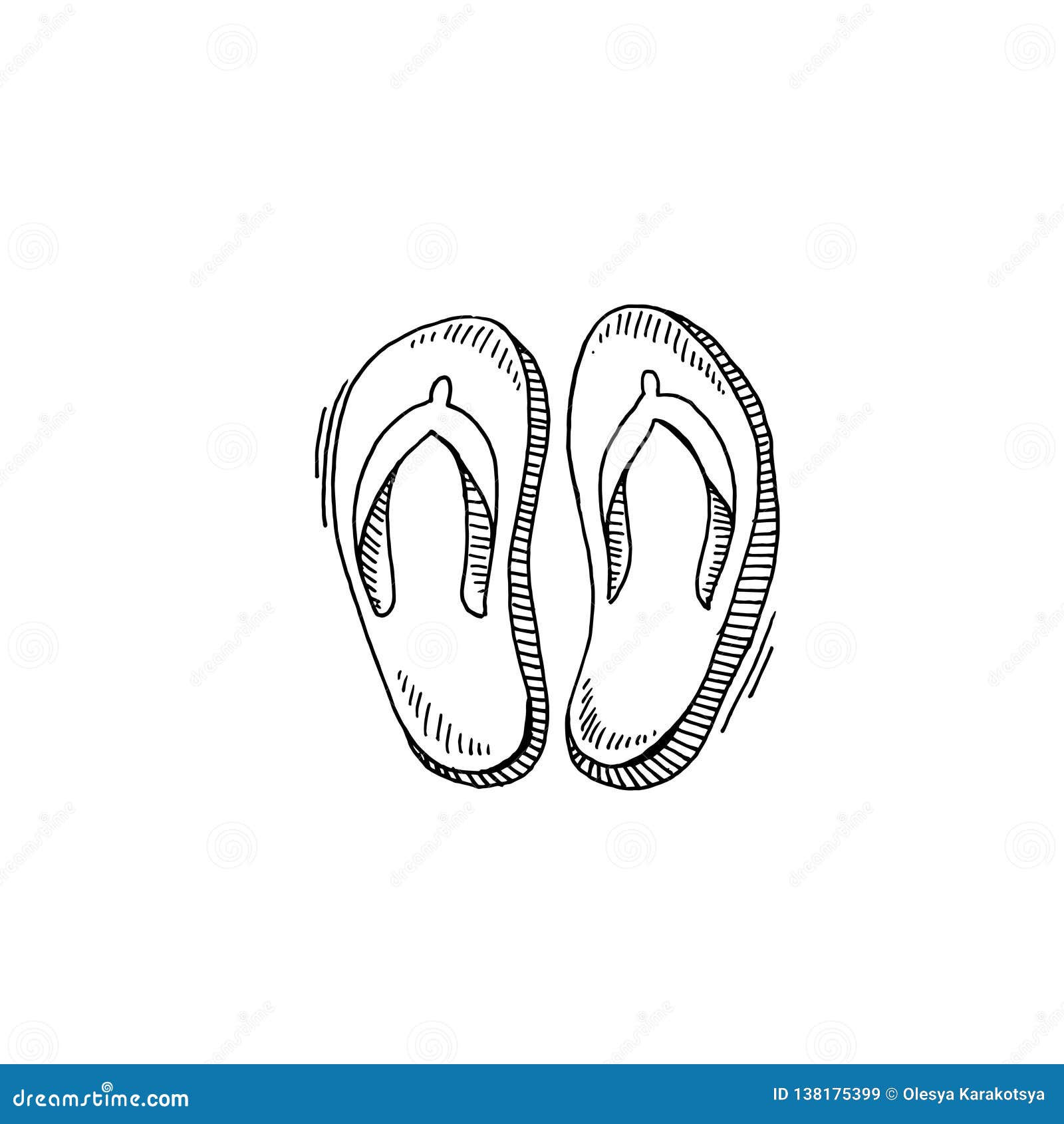 Flip Flops Sketch Stock Illustrations – 763 Flip Flops Sketch Stock ...