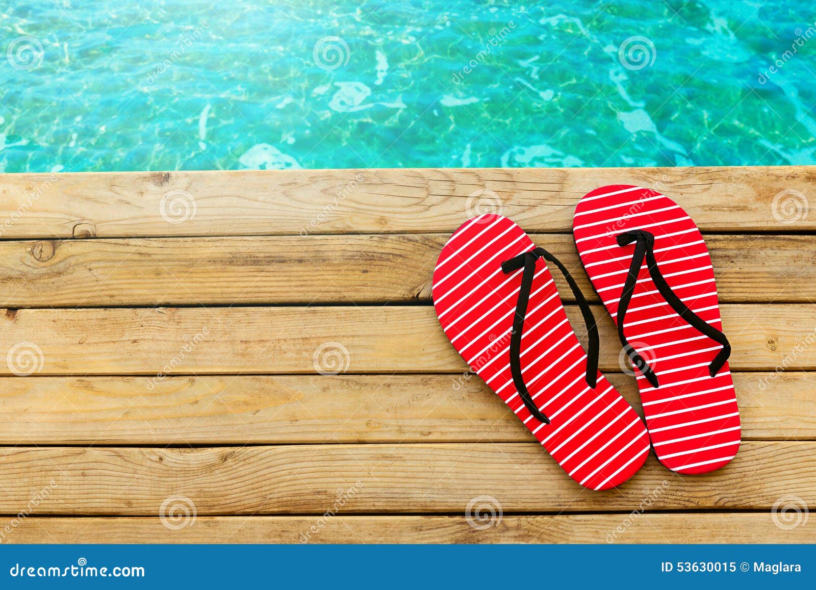 free water flip flops