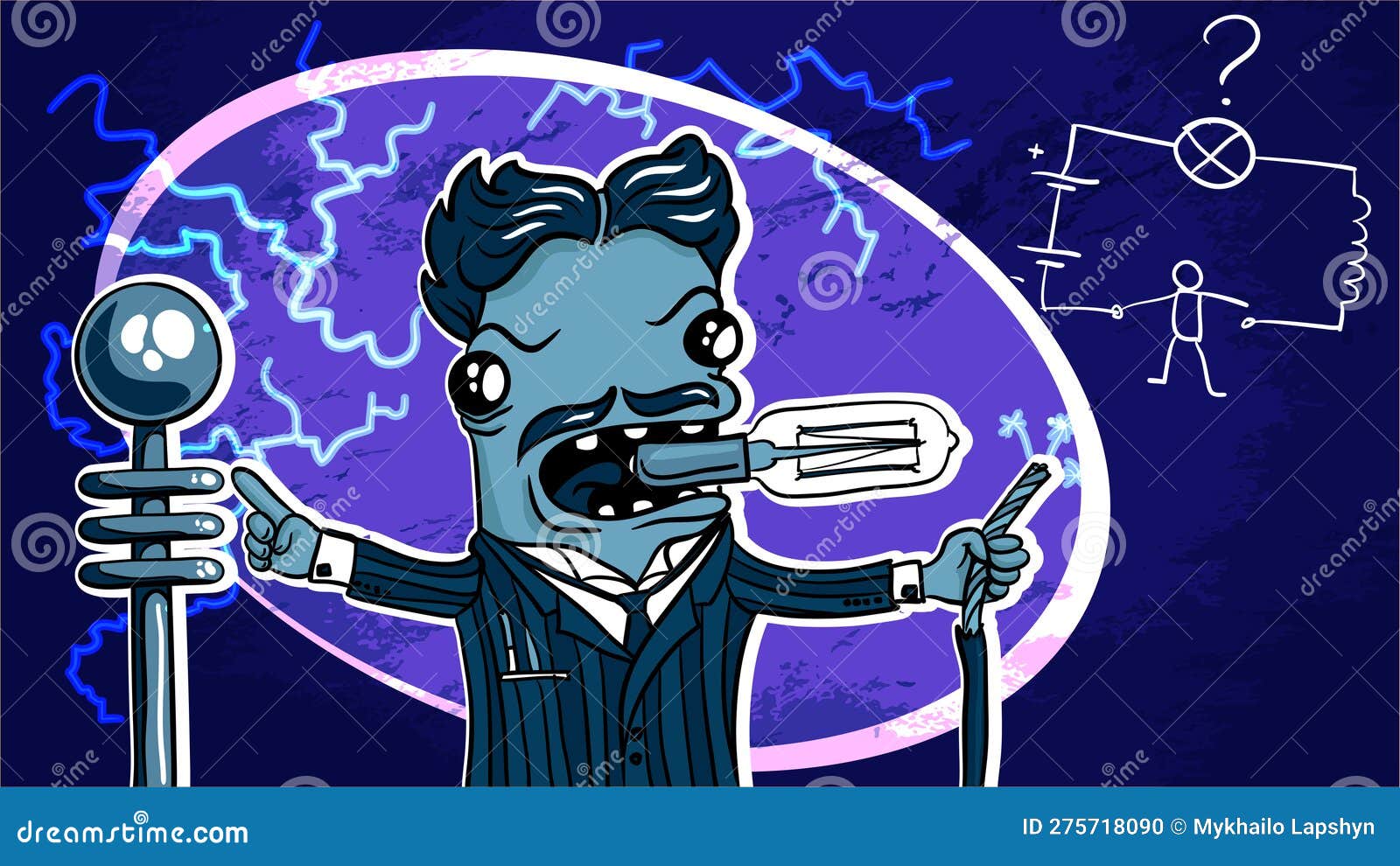 An Inventor of Alternating Current Electricity Supply System. Stock