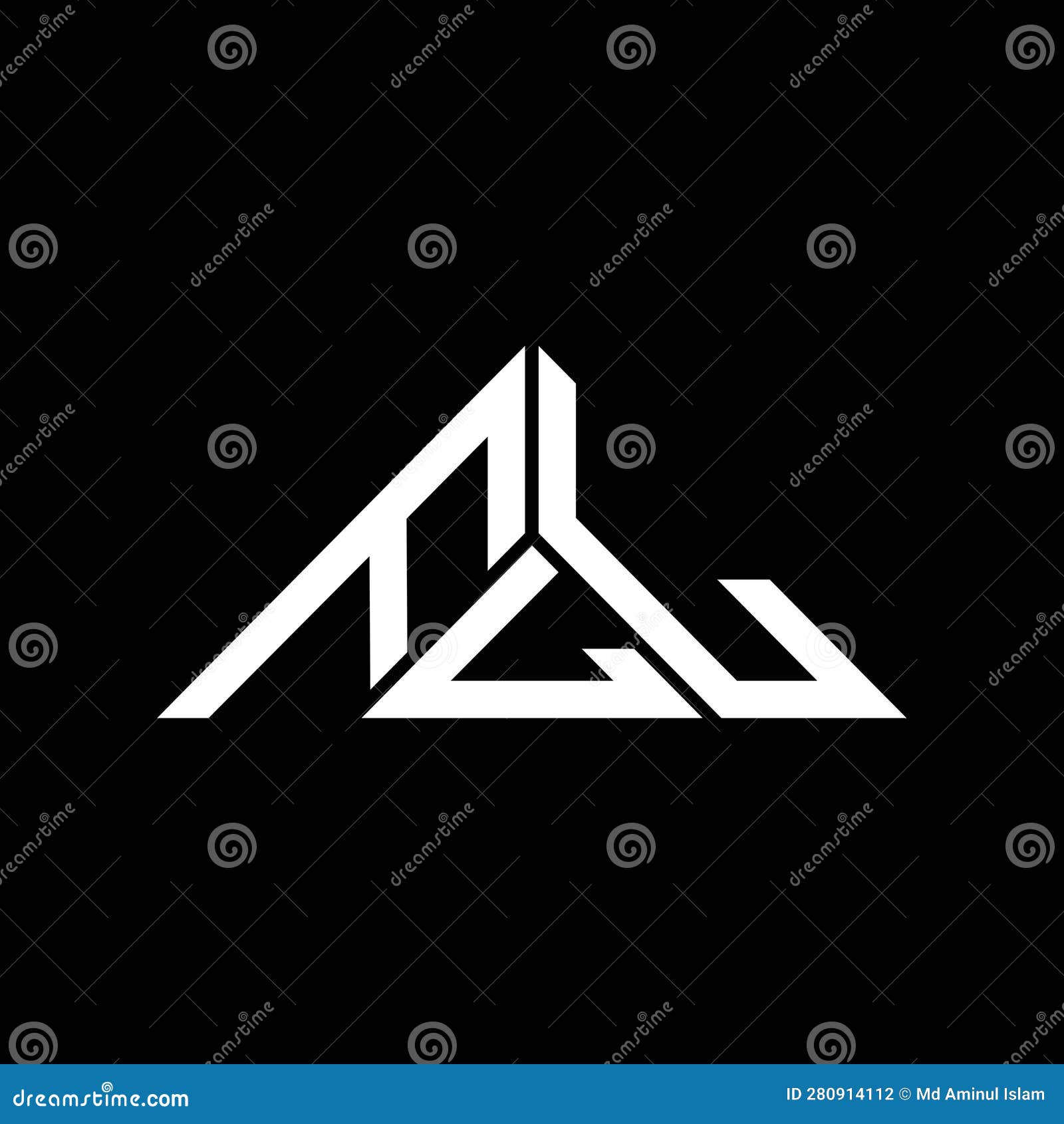 fll letter logo creative  with  graphic, fll simple and modern logo in triangle 