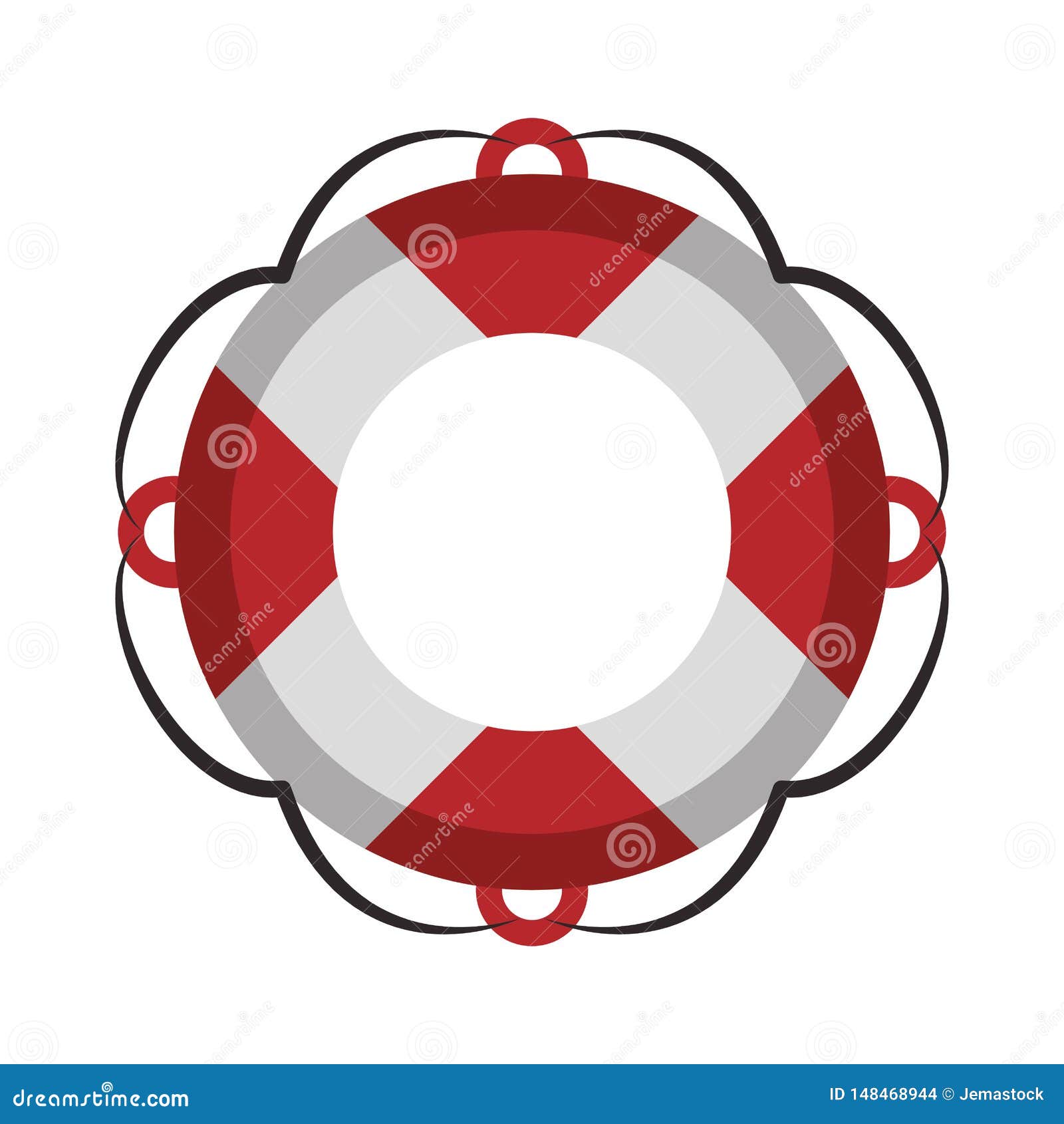 Float Navigation Lifesaver Vector Illustration Stock Vector
