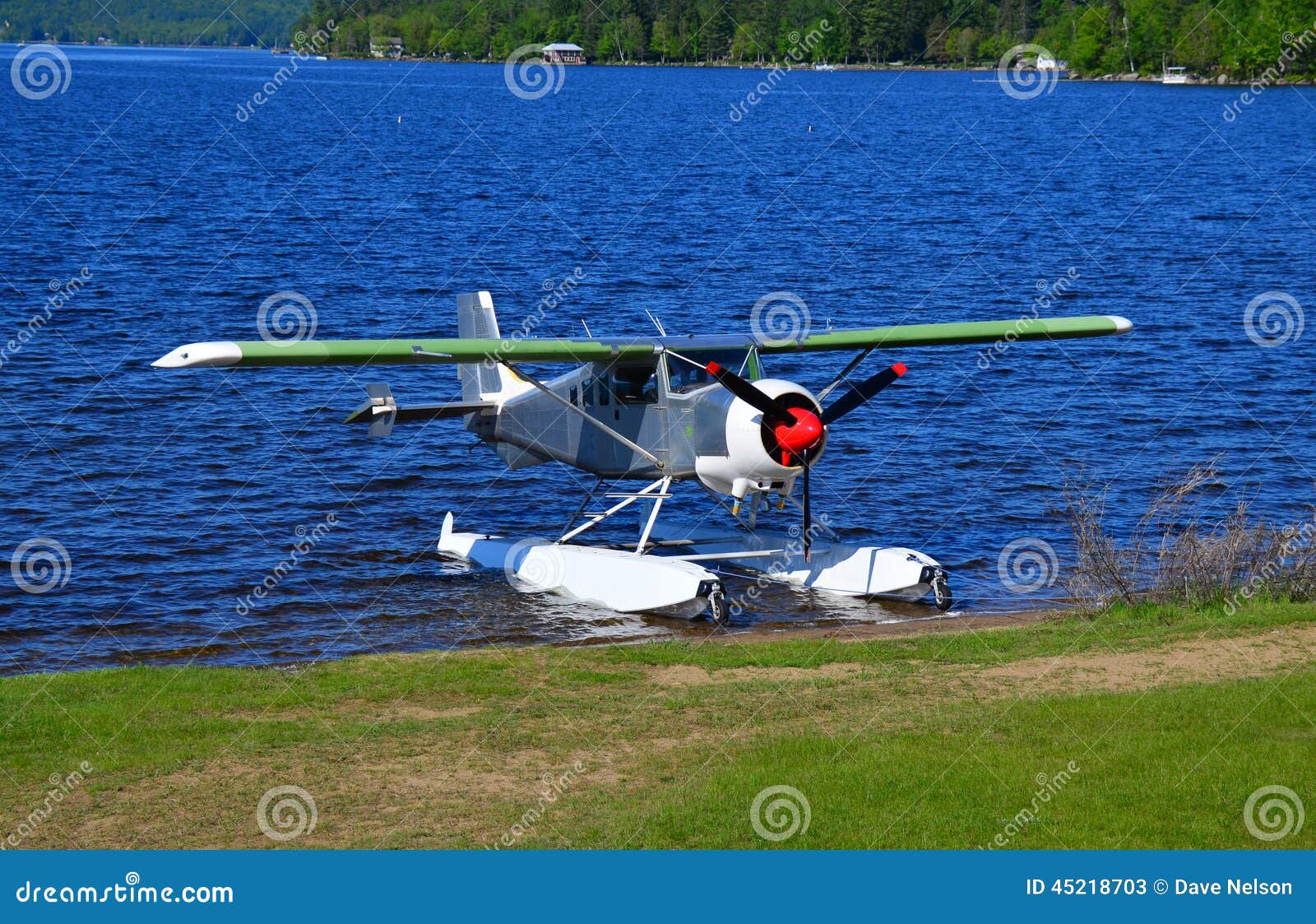 Float plane stock image. Image of transportation, water 45218703
