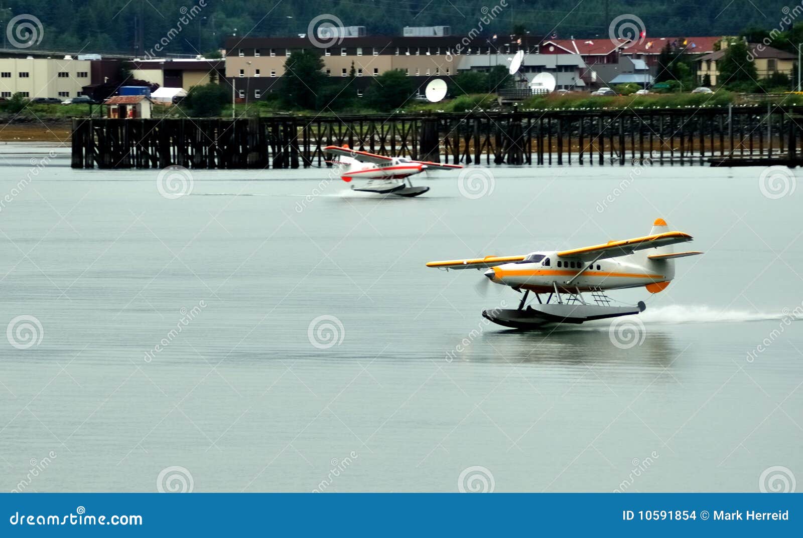 Float Planes Near Ketchikan, Alaska Stock Photo Image of space, copy