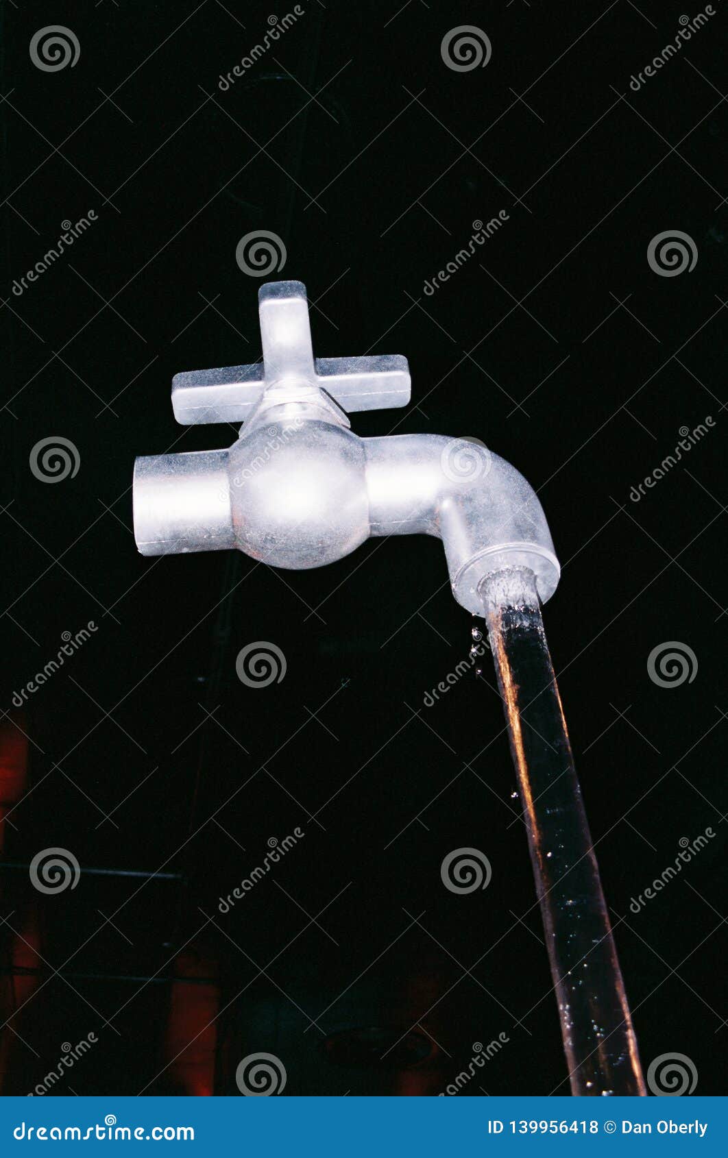 The Floating Faucet Stock Photo Image Of Faucet Silver 139956418