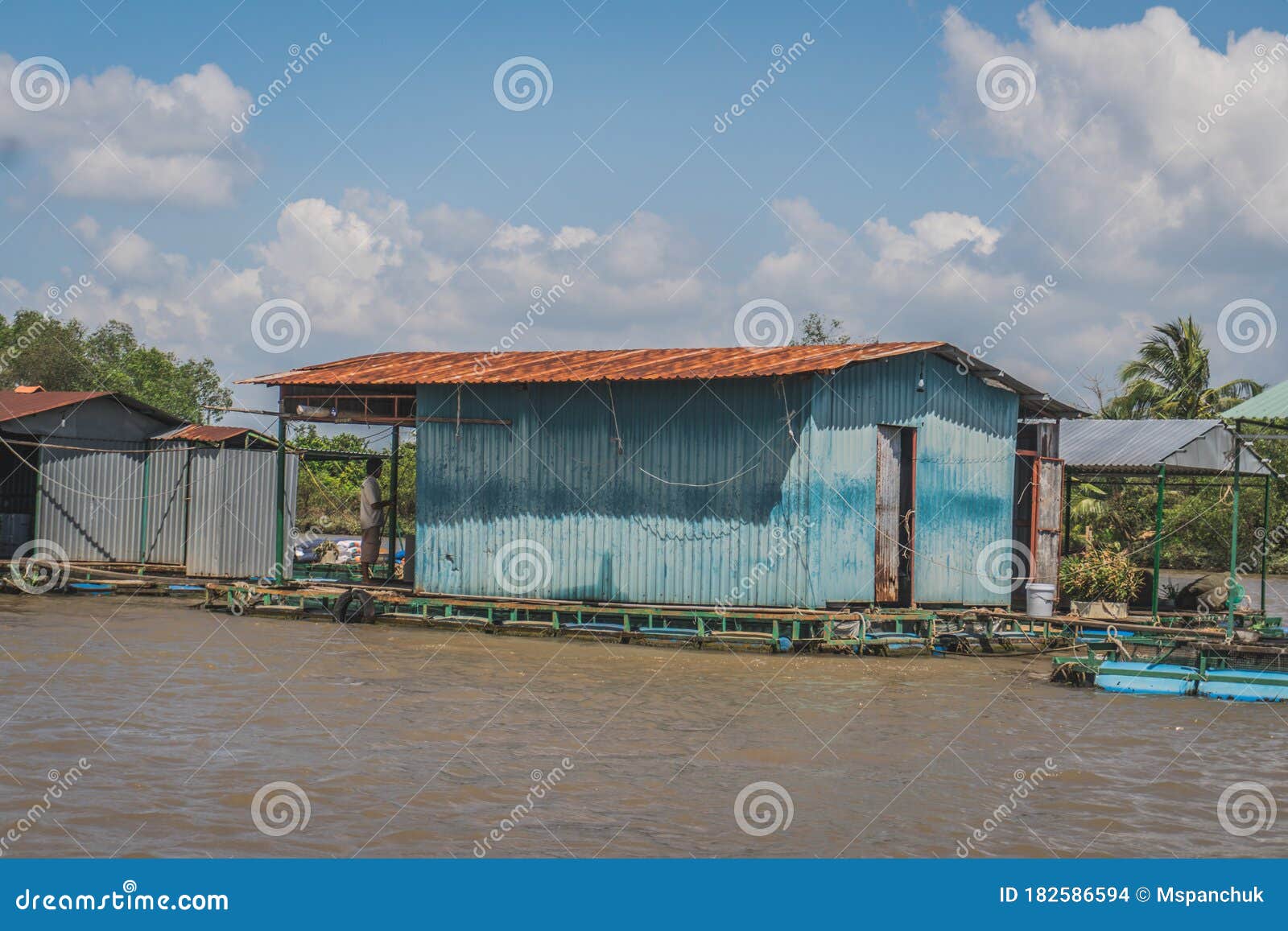 Floating House On The Mekong River Editorial Stock Image Image Of Asian Mekong 182586594 Floating House On The Mekong River Editorial Stock Image Image Of Asian Mekong 182586594
