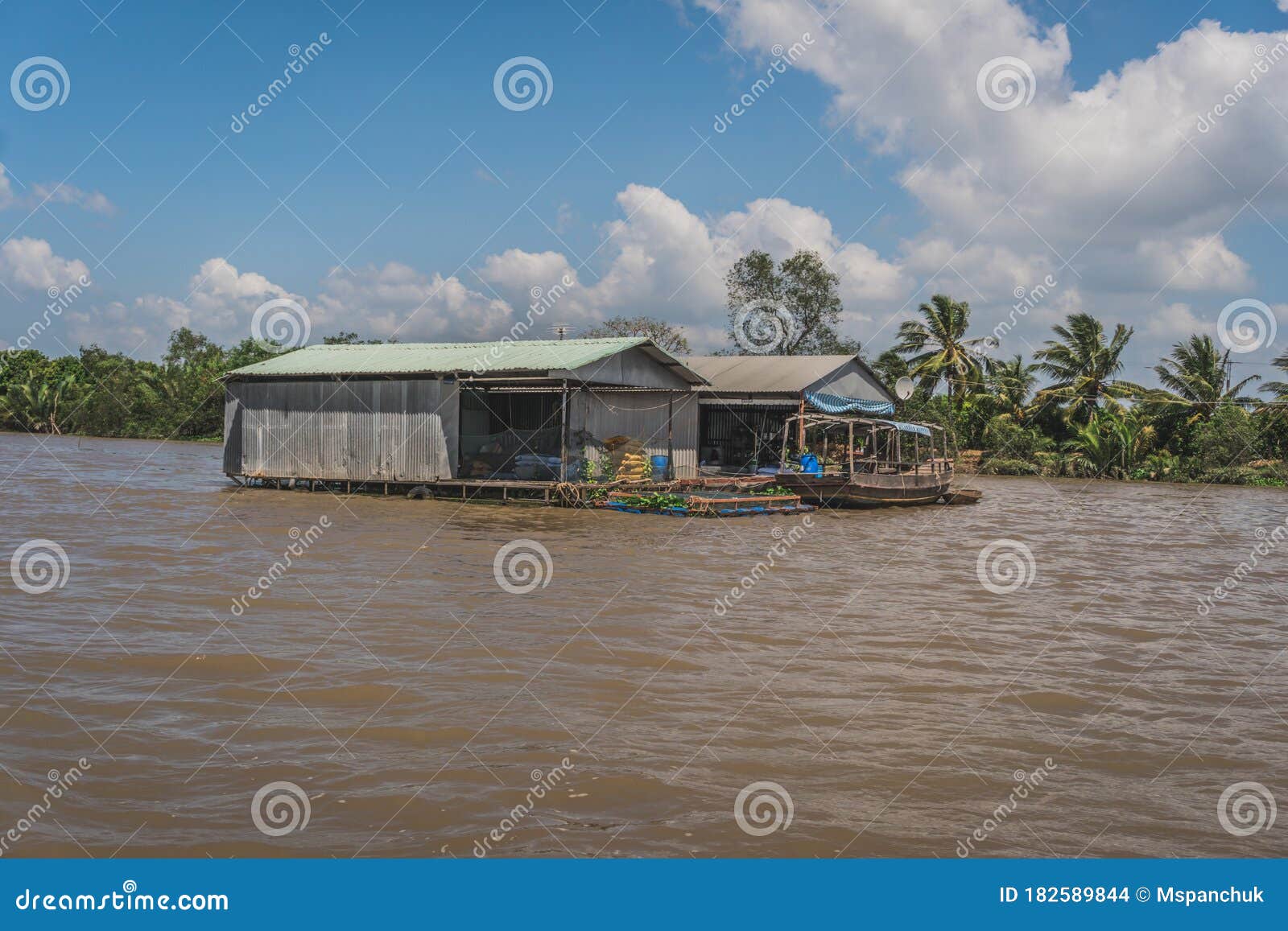 Floating House On The Mekong River Stock Photo Image Of Forest River Floating House On The Mekong River Stock Photo Image Of Forest River