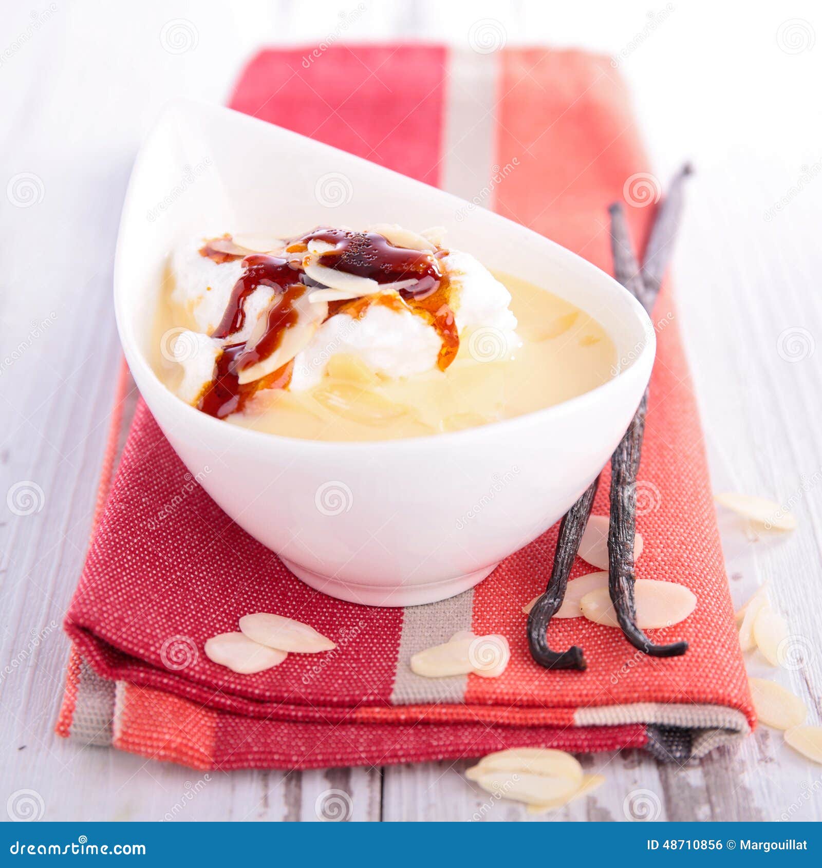 Floating island stock photo. Image of fresh, cooked, cream 48710856