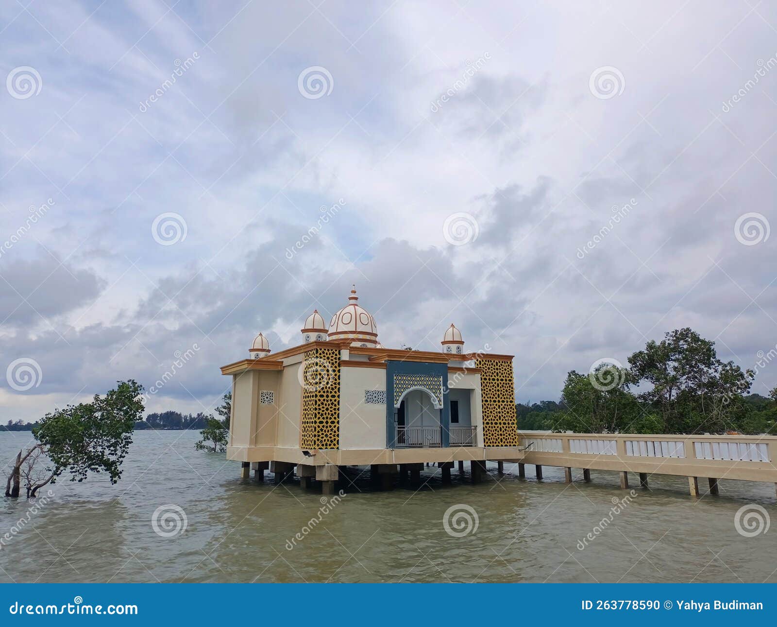 floating mosque of bangka