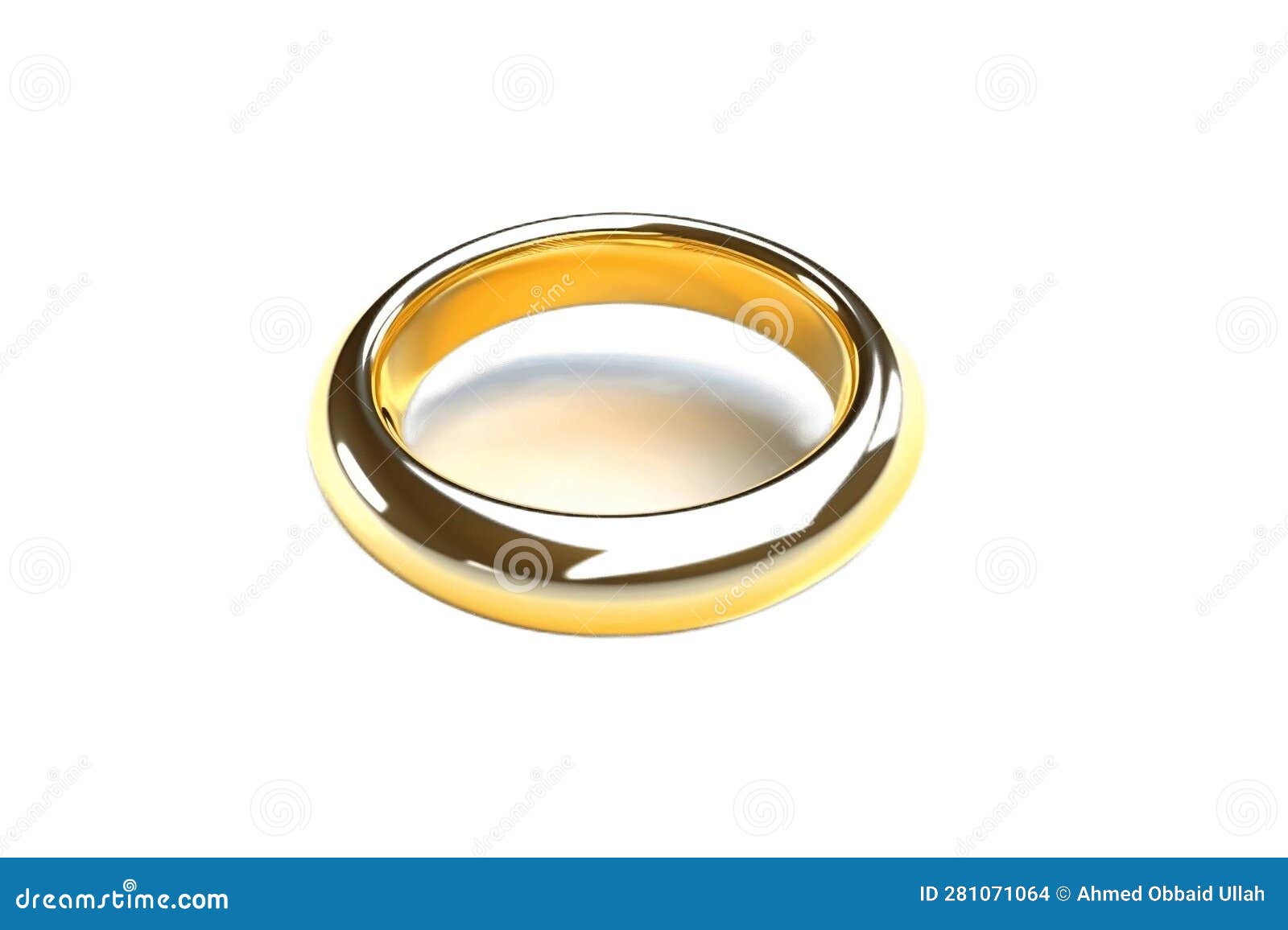 Floating Ring 3D Illustration, Rendered and Captivating, Generative Ai