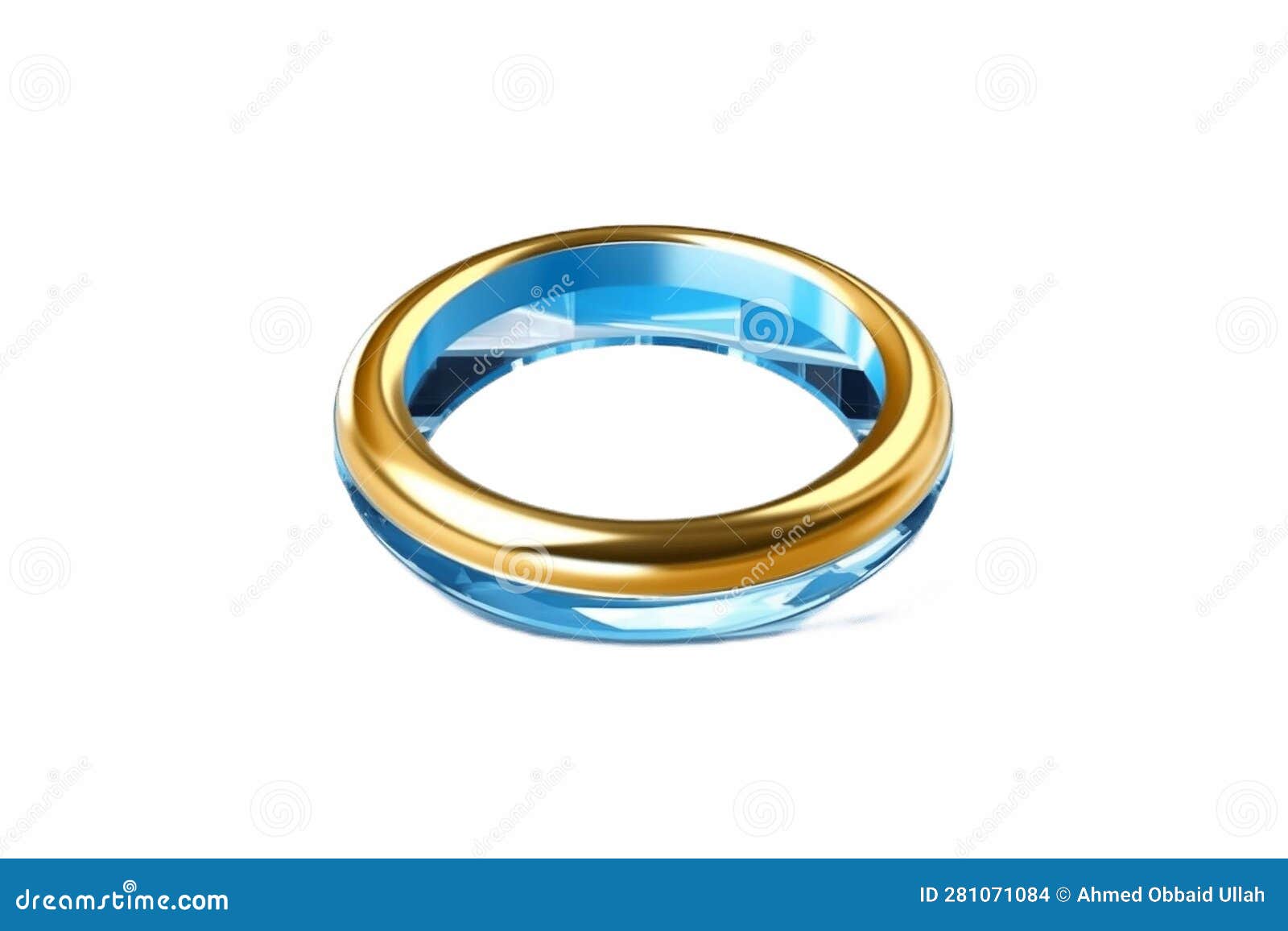 Floating Ring 3D Illustration, Rendered and Captivating, Generative Ai