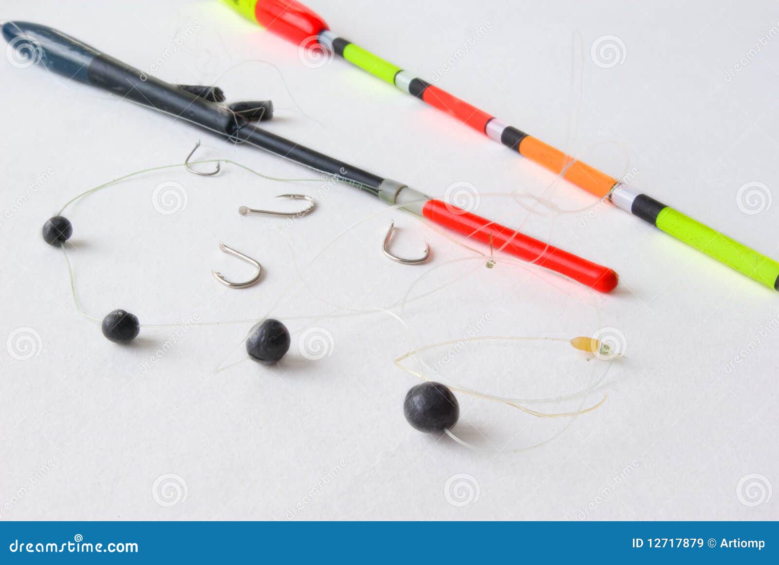 Floats for Fishing and Sinkers, Line, Hook Stock Image - Image of macro,  fish: 12717879