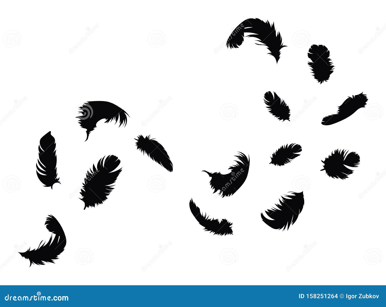 Realistic Feathers White Bird Falling Feather Isolated On White Background  Vector Collection Illustration Of Feather Bird Soft White Plume Stock  Illustration - Download Image Now - iStock