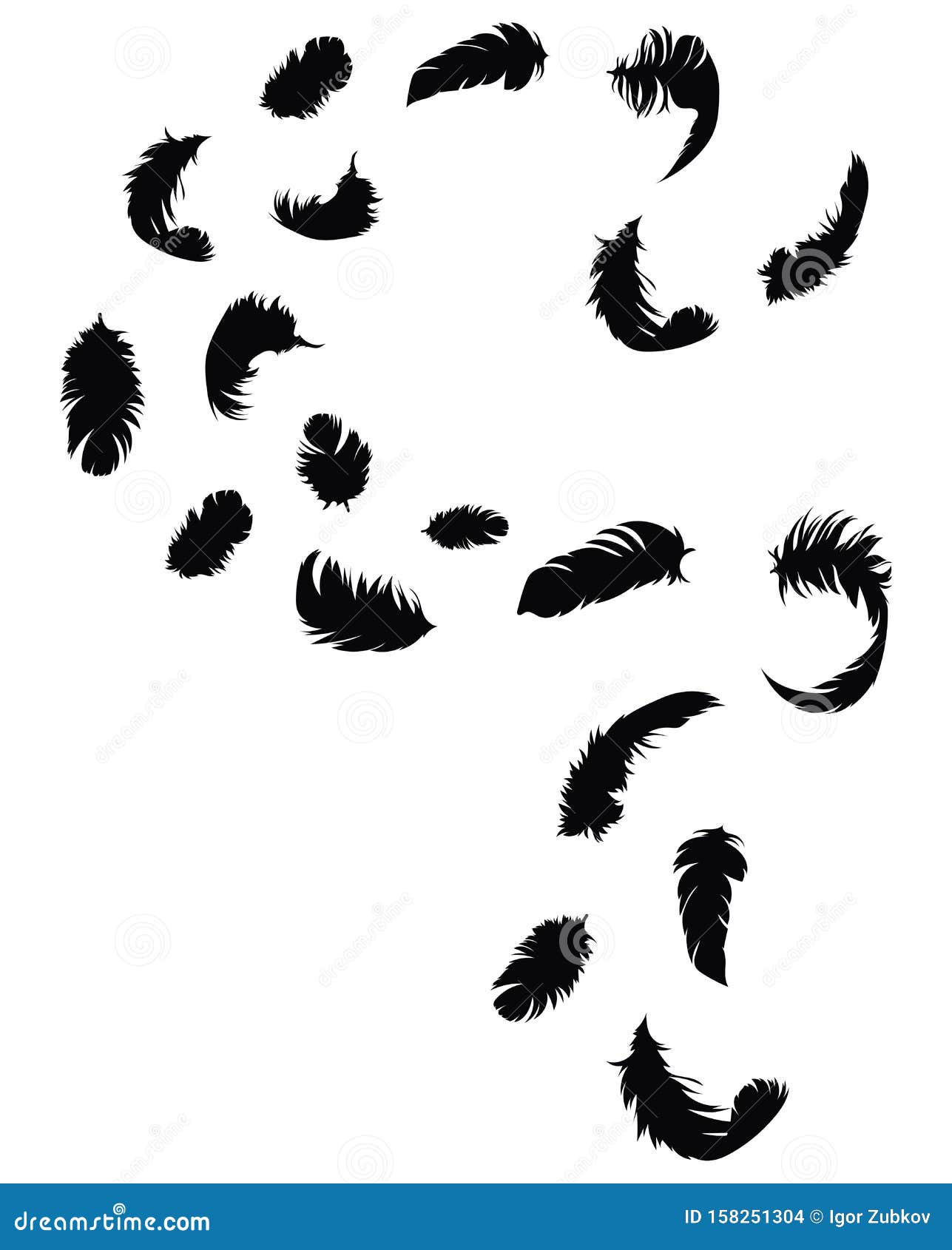 Beautiful Falling Feathers Stock Illustrations  415 Beautiful Falling  Feathers Stock Illustrations Vectors  Clipart  Dreamstime