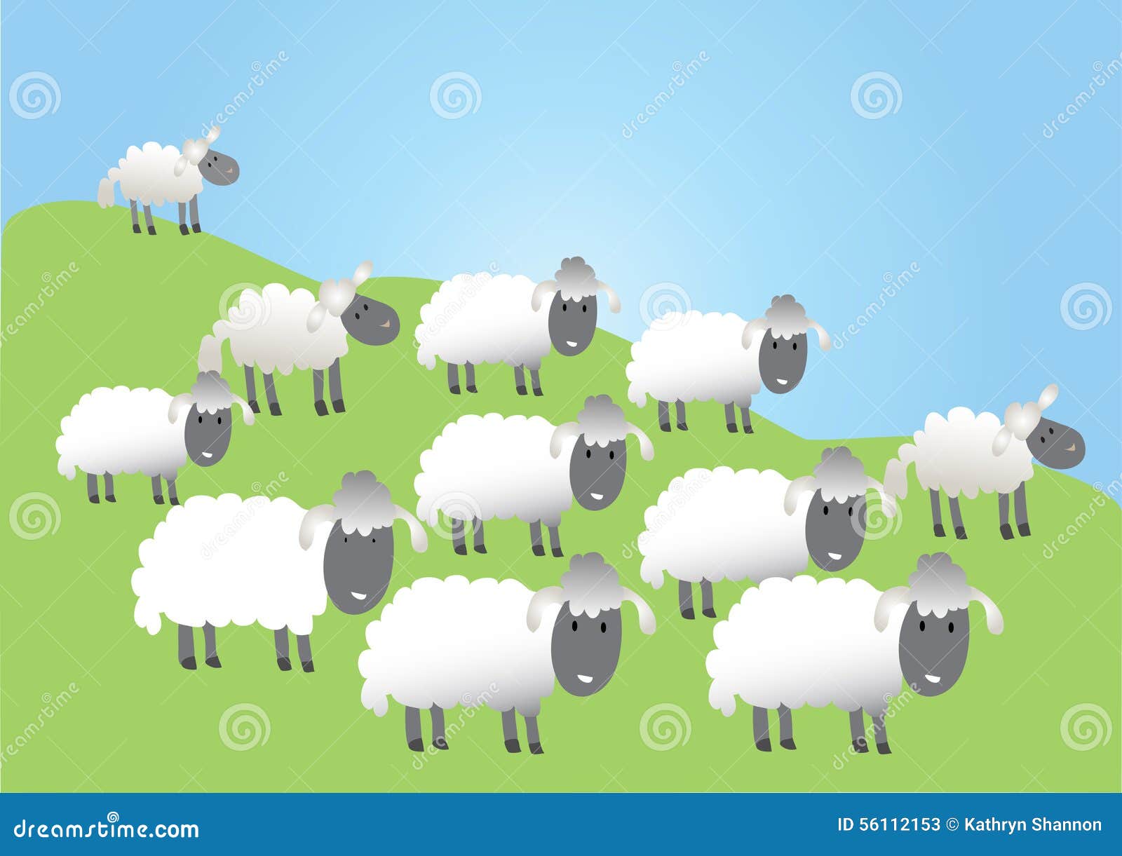 Cartoon Flock Sheep Stock Illustrations – 1,454 Cartoon Flock Sheep Stock  Illustrations, Vectors & Clipart - Dreamstime